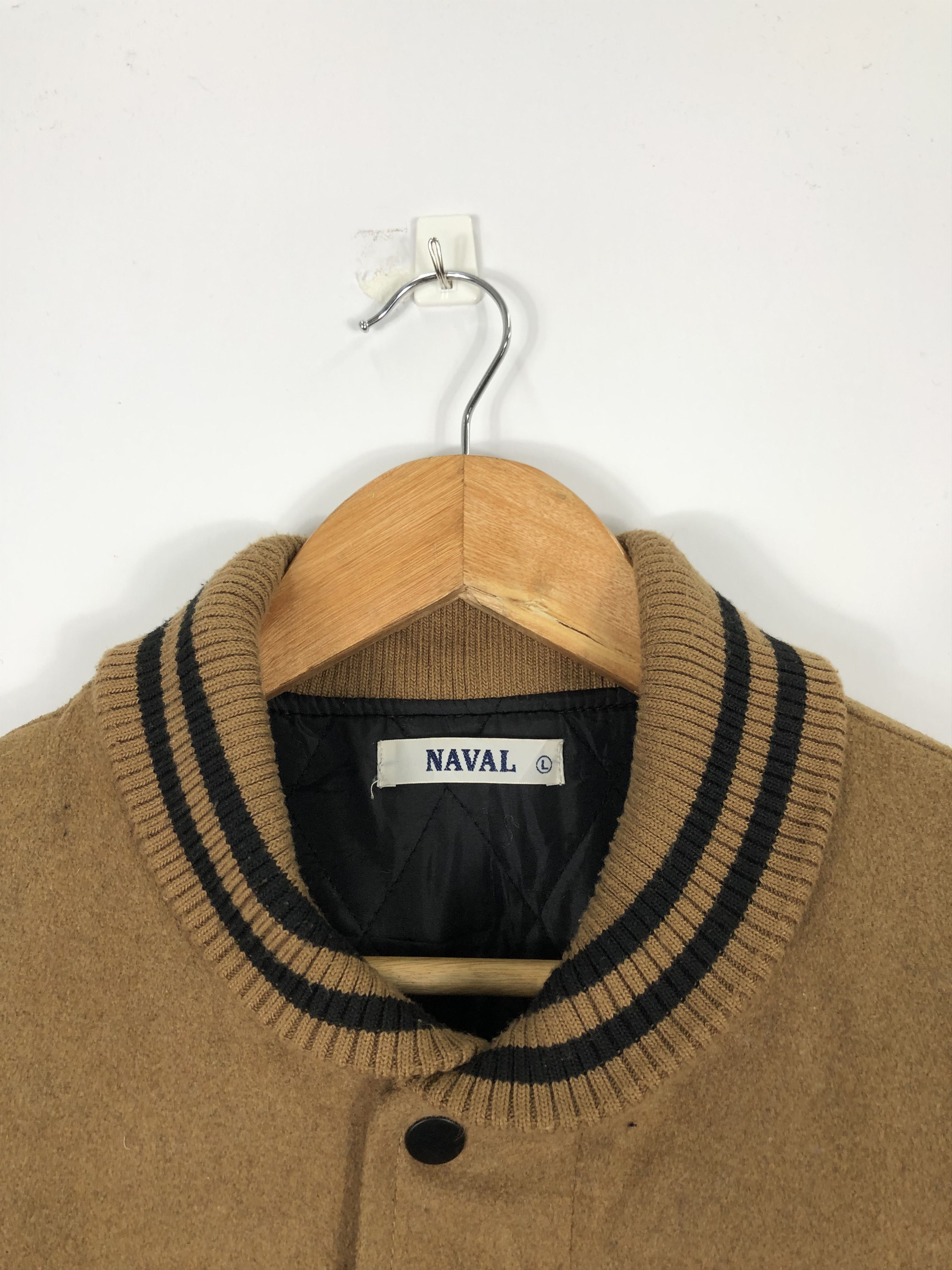 Naval Clothing Factory Naval Clothing Factory Varsity Jacket Leather Sleeve V0186 Size US L / EU 52-54 / 3 - 6 Thumbnail