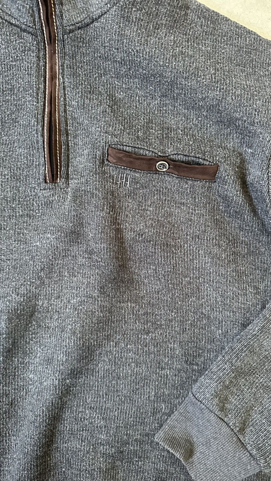 Kansai Yamamoto VINTAGE KANSAI YAMAMOTO HALF ZIPPER SWEATER Size US XL / EU 56 / 4 - 2 Thumbnail