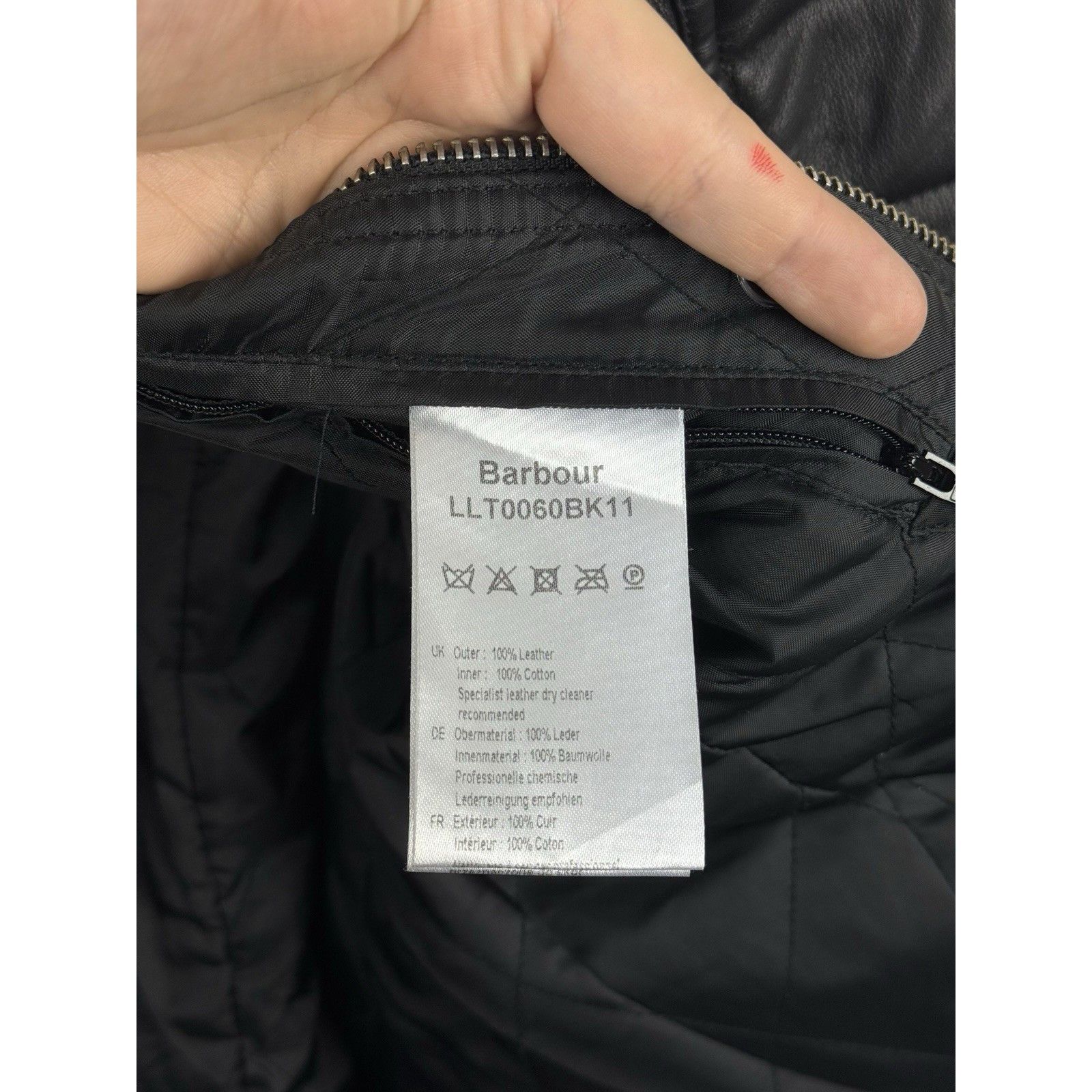 Barbour Barbour International Woman Leather Jacket Biker Belted Blac Size M / US 6-8 / IT 42-44 - 9 Thumbnail
