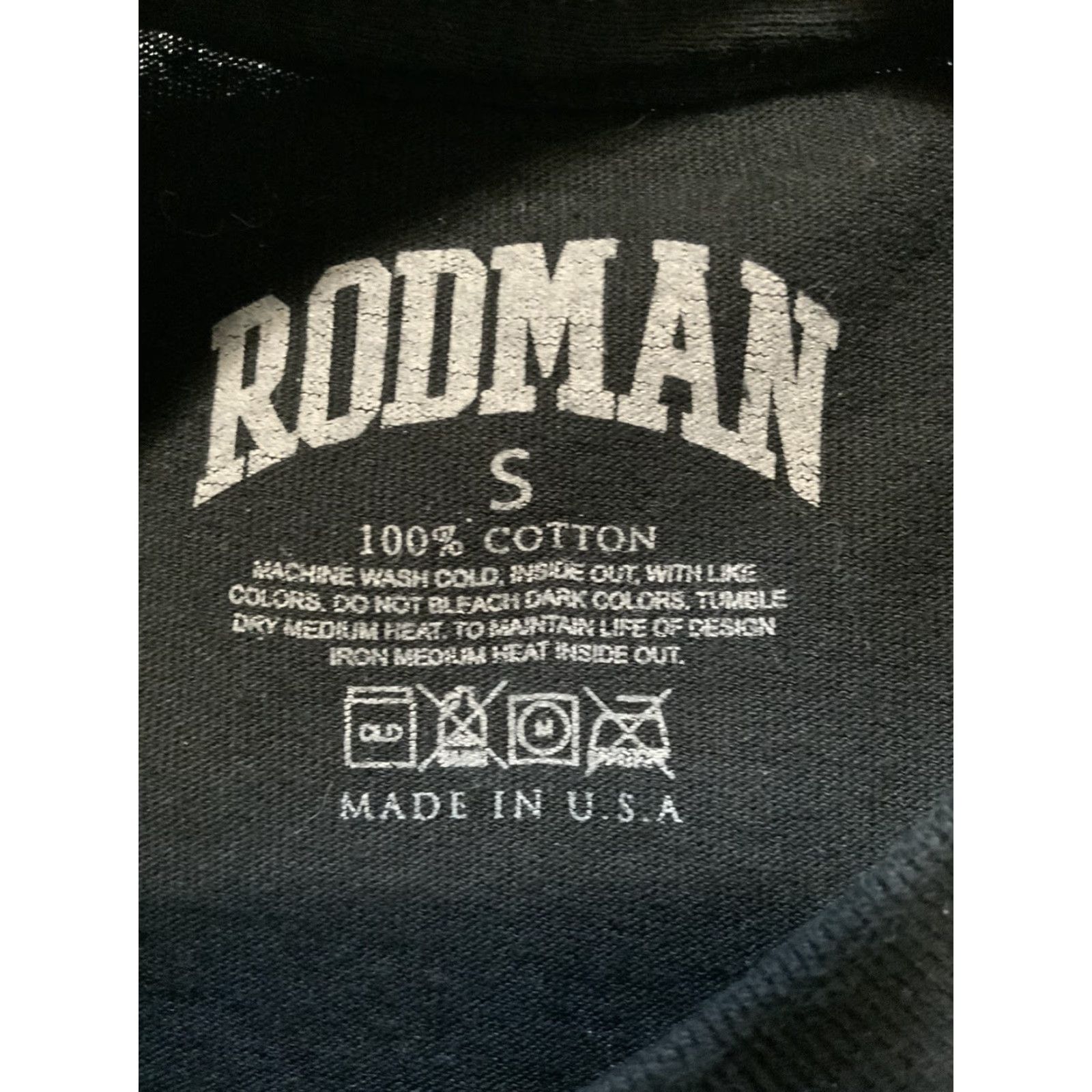 NBA Dennis Rodman Green Hair NBA Basketball Big Head Graphic Black S/S T-Shirt Sz. S Mens Shirt Small Size Rodman Brand Size US S / EU 44-46 / 1 - 6 Thumbnail