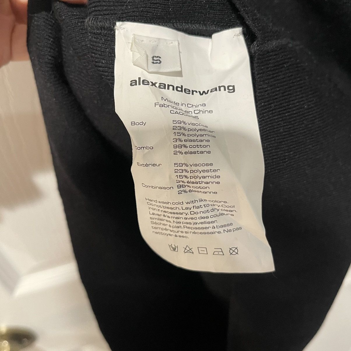 Alexander Wang T by Alexander Wang Black Ribbed Double Layer Tank Dress Size S / US 4 / IT 40 - 4 Thumbnail