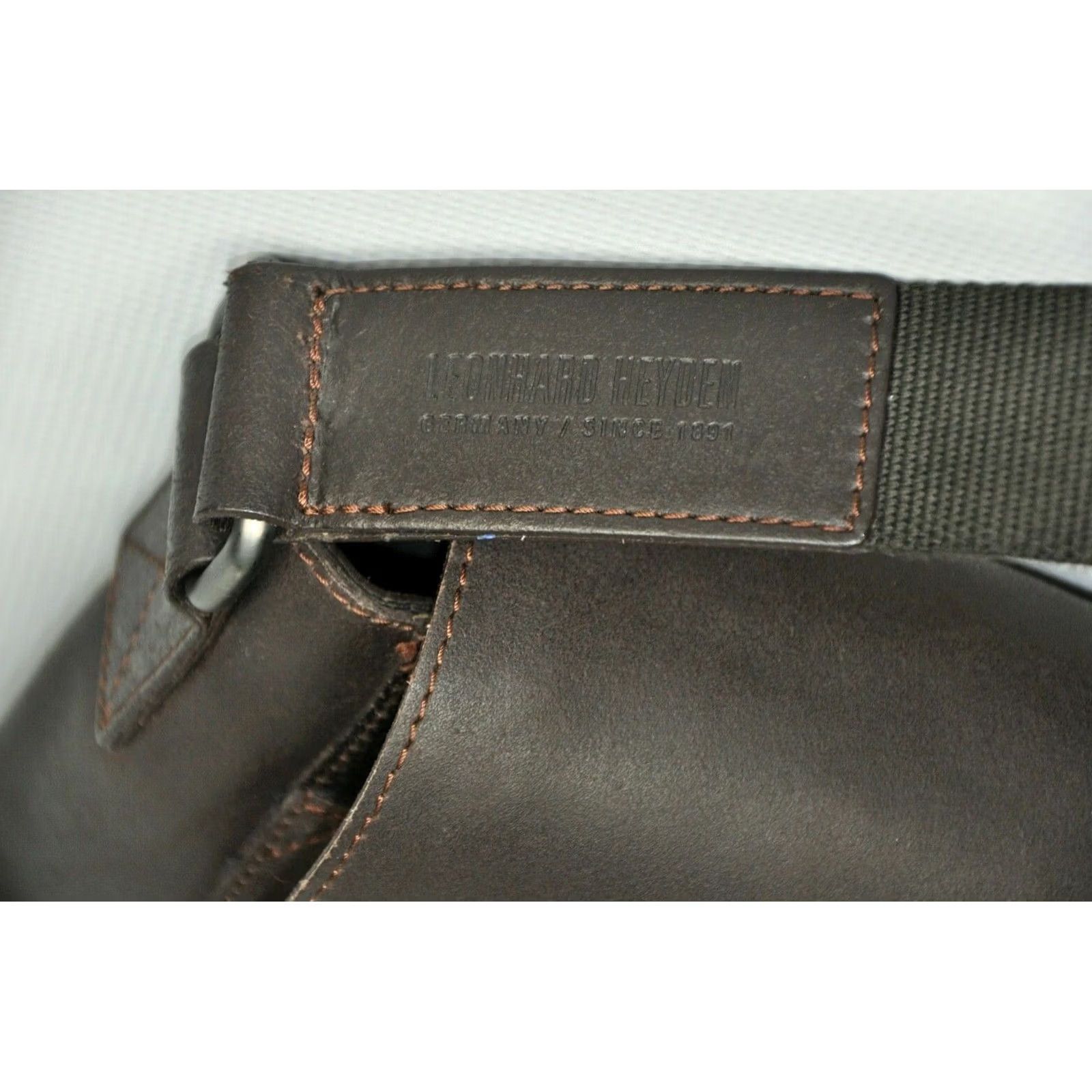 Vintage Leonhard Heyden Dakota Messenger L Leather Bag 38cm 10cm Brown Mens Size ONE SIZE - 4 Thumbnail