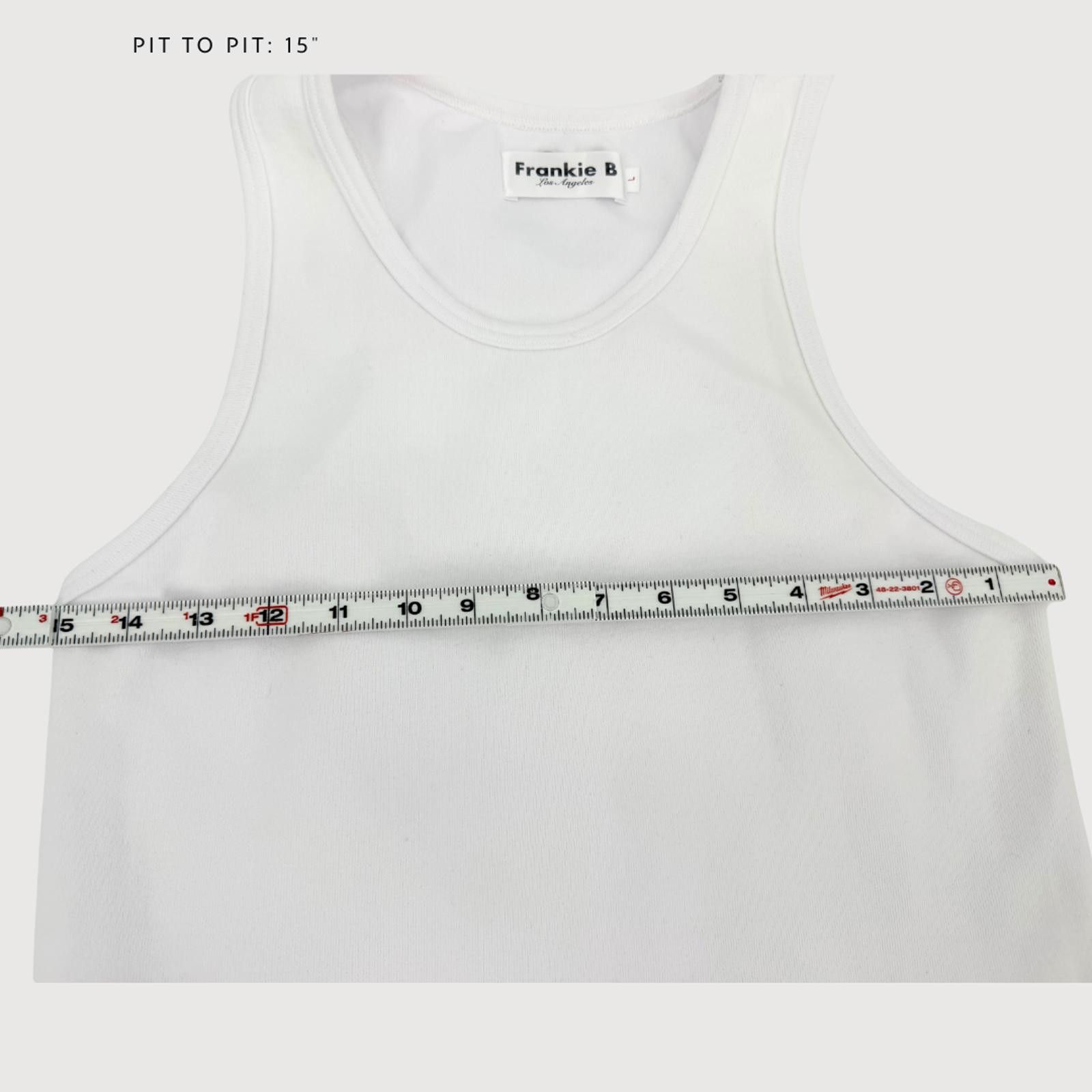Other Frankie B Shea Tank Mini Dress White Ribbed L Casual Size L / US 10 / IT 46 - 6 Thumbnail