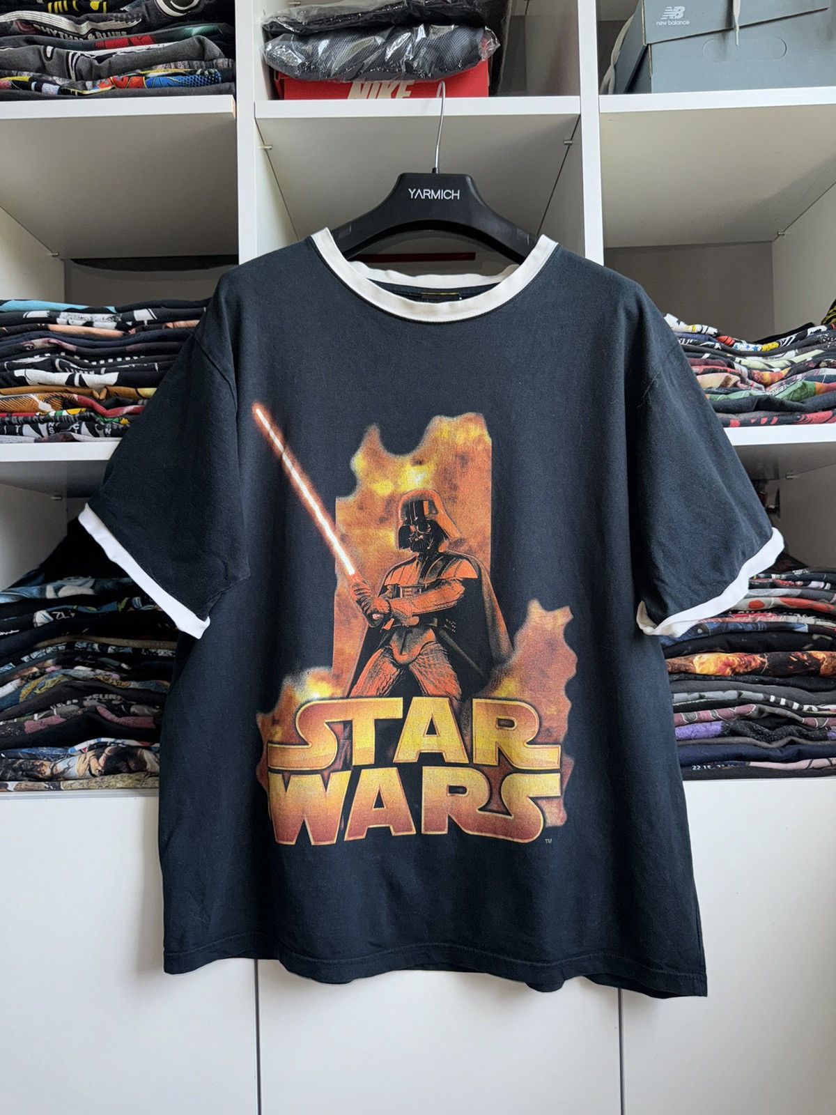 Star Wars × Vintage Vintage Star Wars Darth Vader Movie Tee T Shirt Size US XL / EU 56 / 4 - 1 Thumbnail