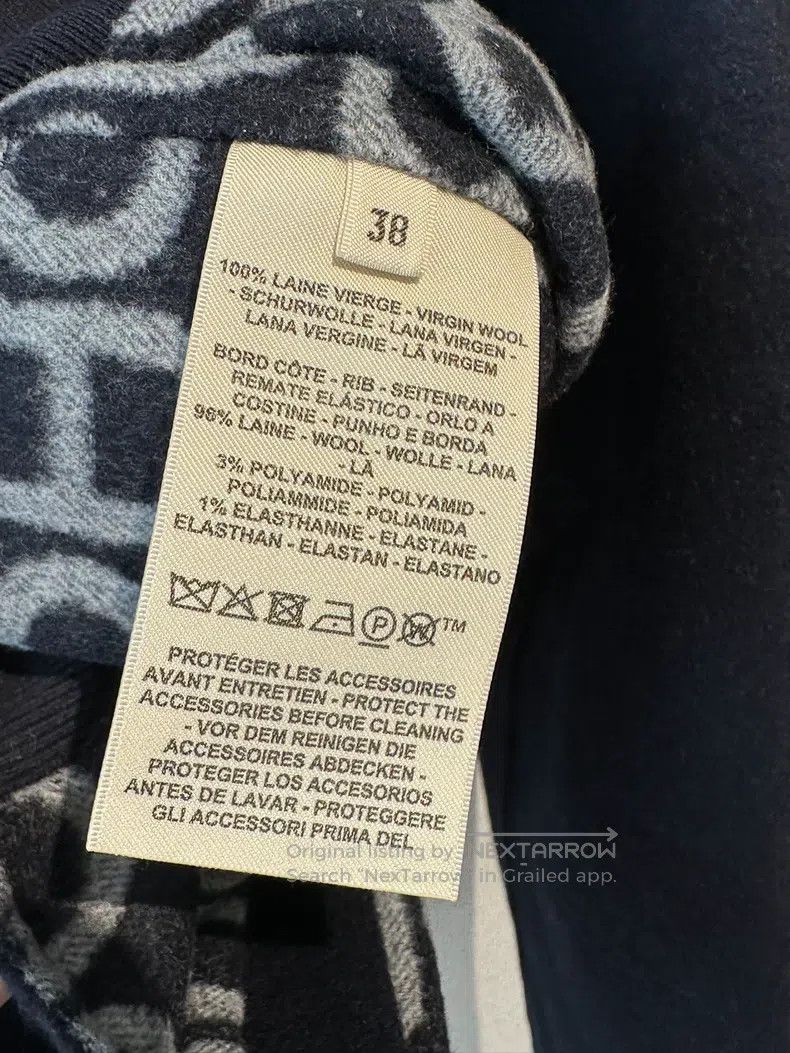 Hermes Hermes Navy Pig Nose Wool Jacket Size XS / US 0-2 / IT 36-38 - 3 Thumbnail