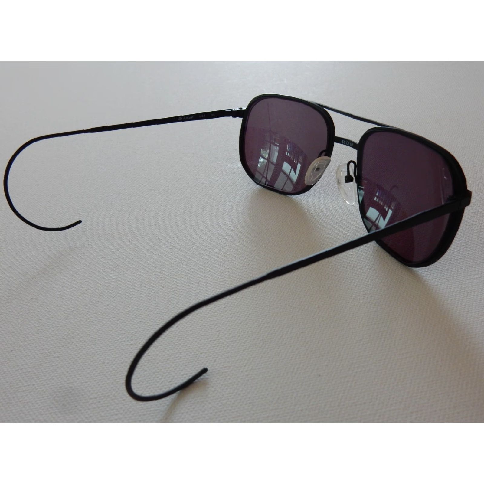 Vintage VINTAGE ArtCraft Sunglasses Frames Only Men 58×18 Black Prescription Small Scratches Size ONE SIZE - 3 Thumbnail
