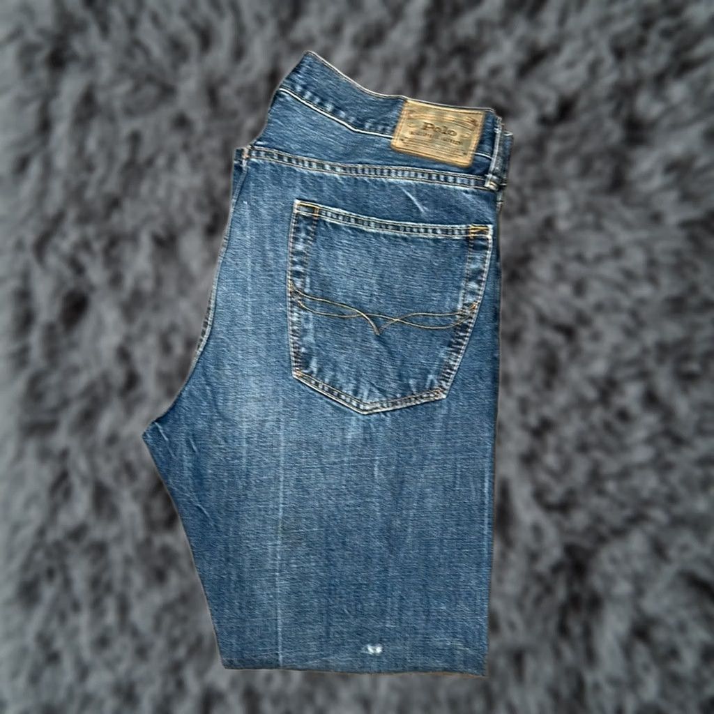 Polo Ralph Lauren Polo Ralph Lauren The Class Fit Patched Jeans - 34x30 Blue Mens 34 Regular Straight Jeans Size US S / EU 44-46 / 1 - 1 Thumbnail