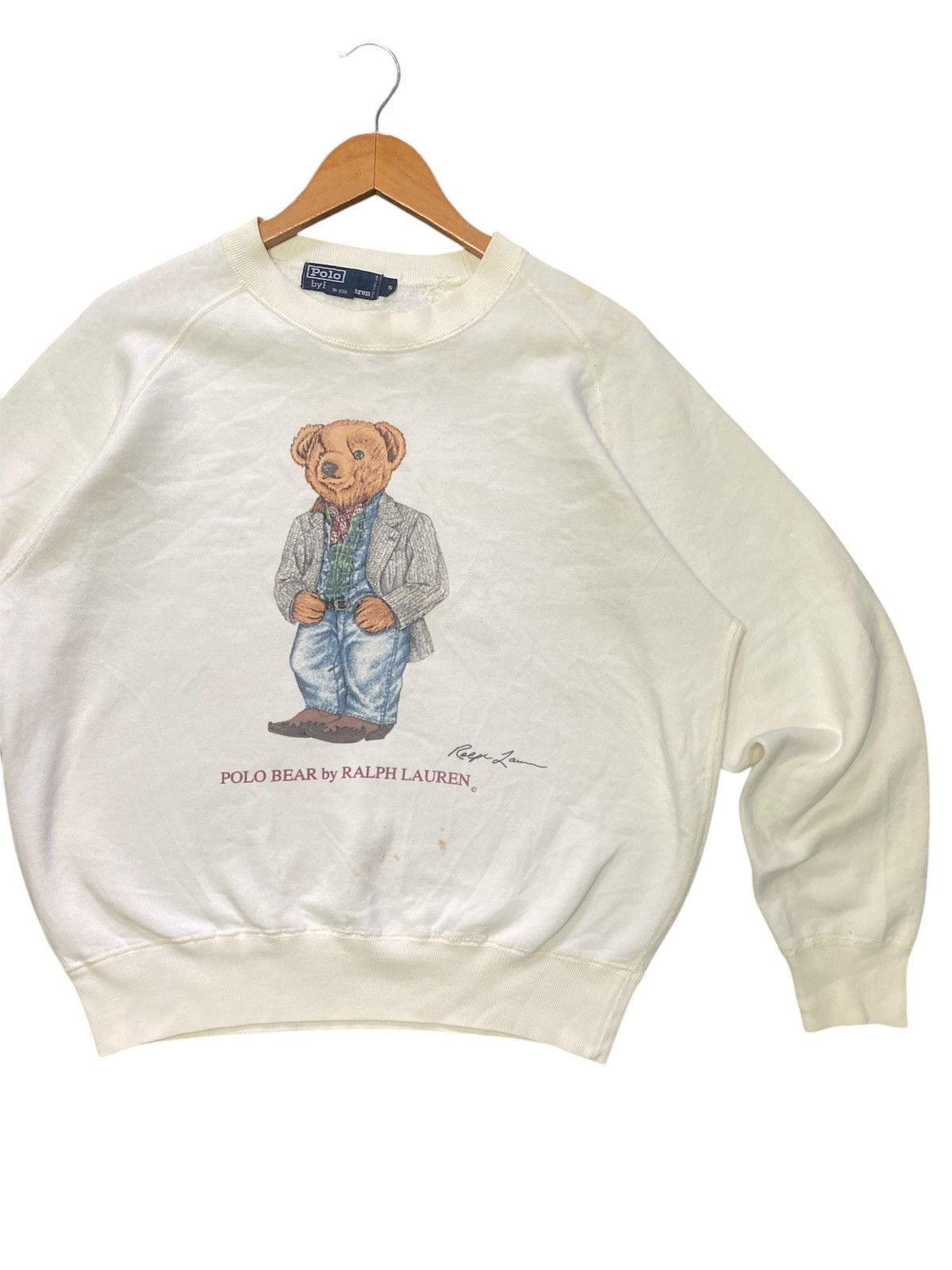 Designer × Polo Ralph Lauren × Vintage 💥RARE💥VINTAGE POLO RALPH LAUREN BEAR SWEATSHIRT🔥 Size US S / EU 44-46 / 1 - 2 Thumbnail