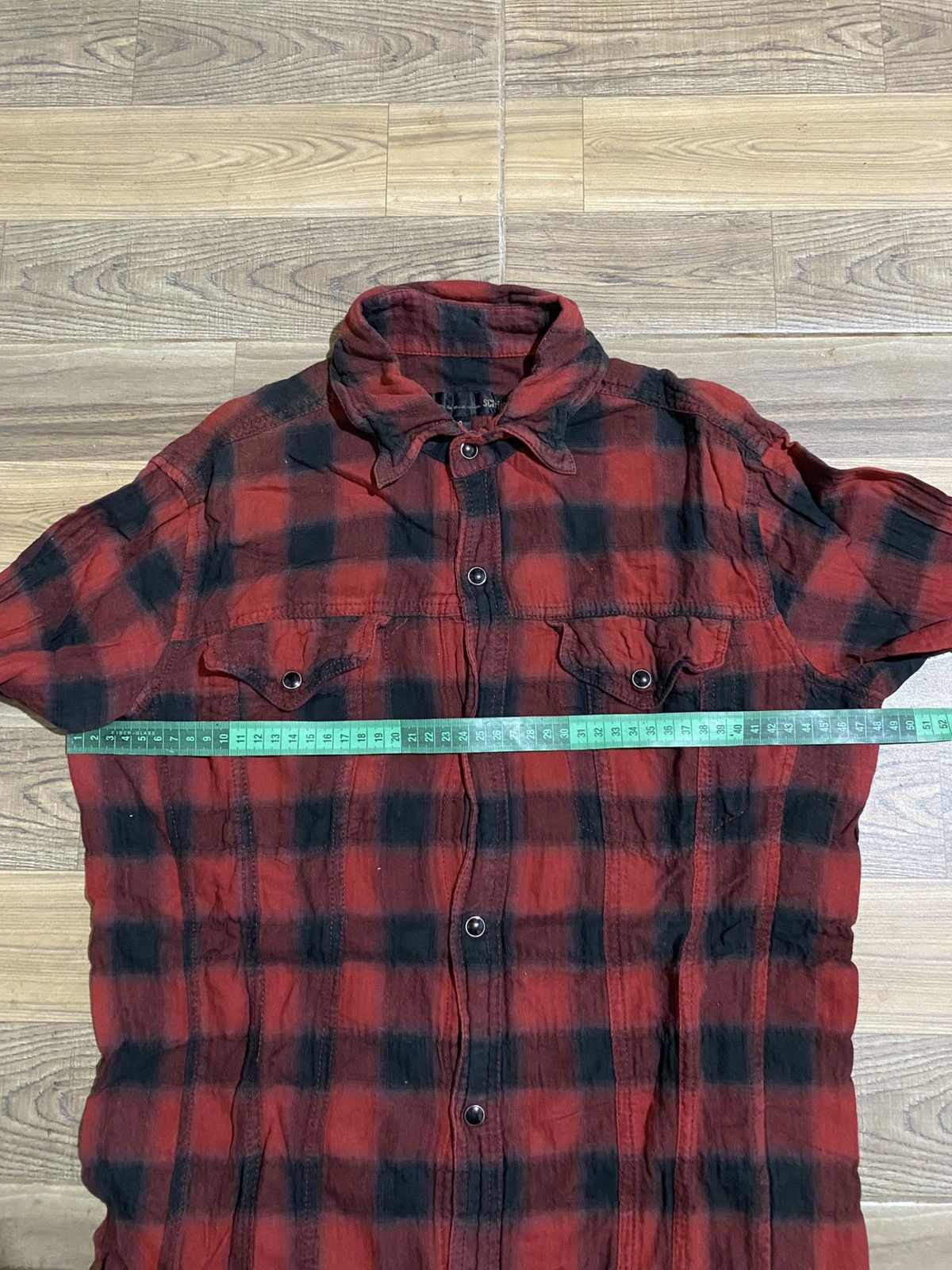 Japanese Brand × Vintage SCHLUSSEL PLAID SHIRT Size US M / EU 48-50 / 2 - 7 Thumbnail