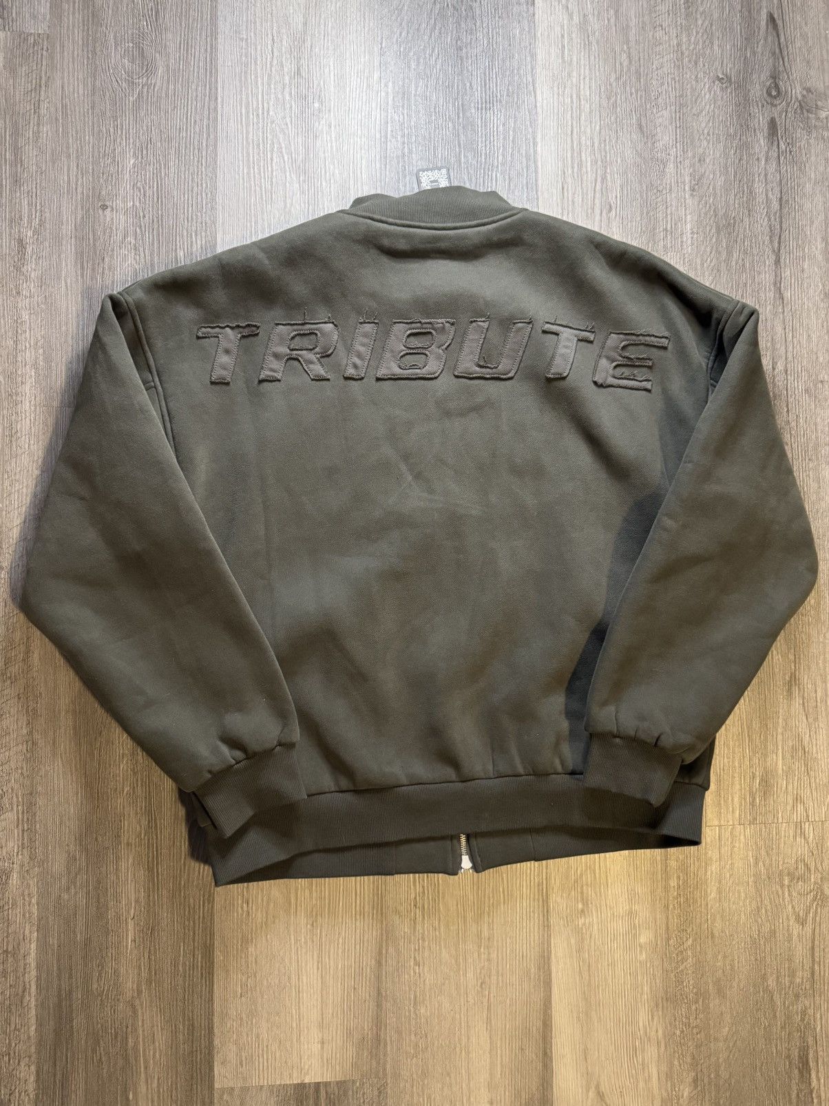 Richie Le Collection Tribute Fleece Bomber Jacket Olive Size US L / EU 52-54 / 3 - 5 Thumbnail