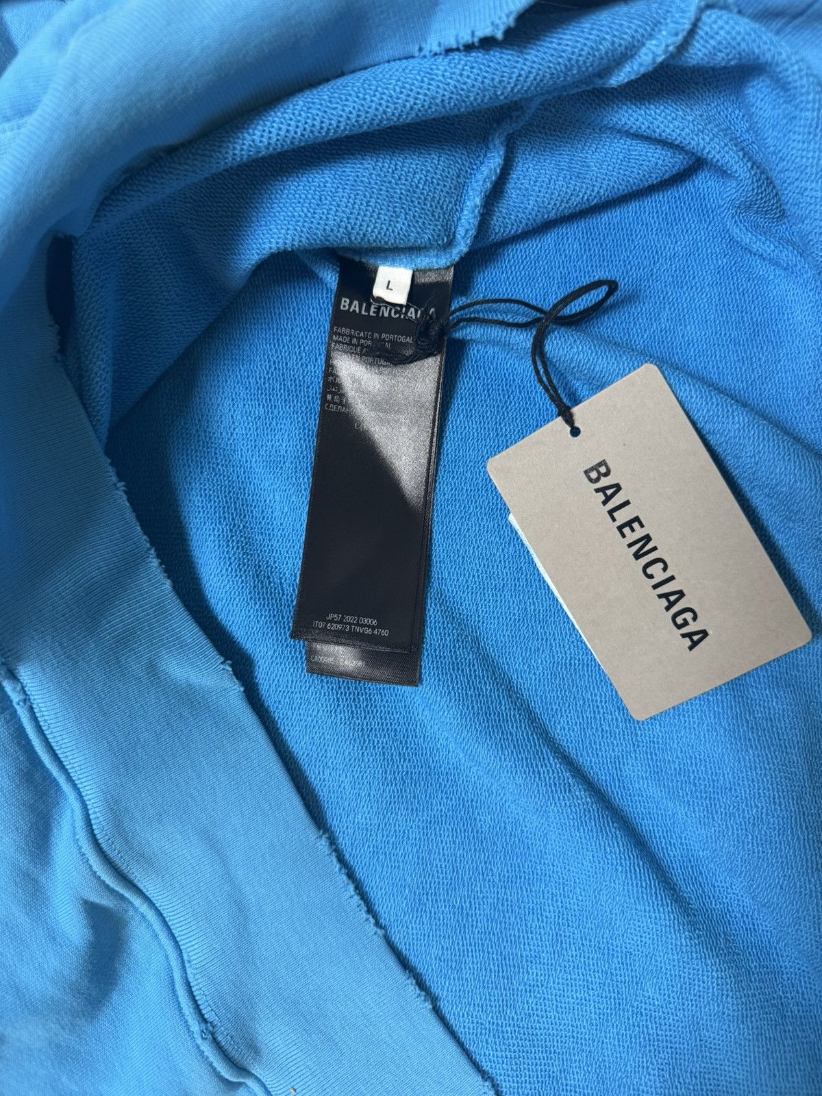 Balenciaga Balenciaga Campaign Logo Hoodie Blue Sky Size US XL / EU 56 / 4 - 5 Thumbnail