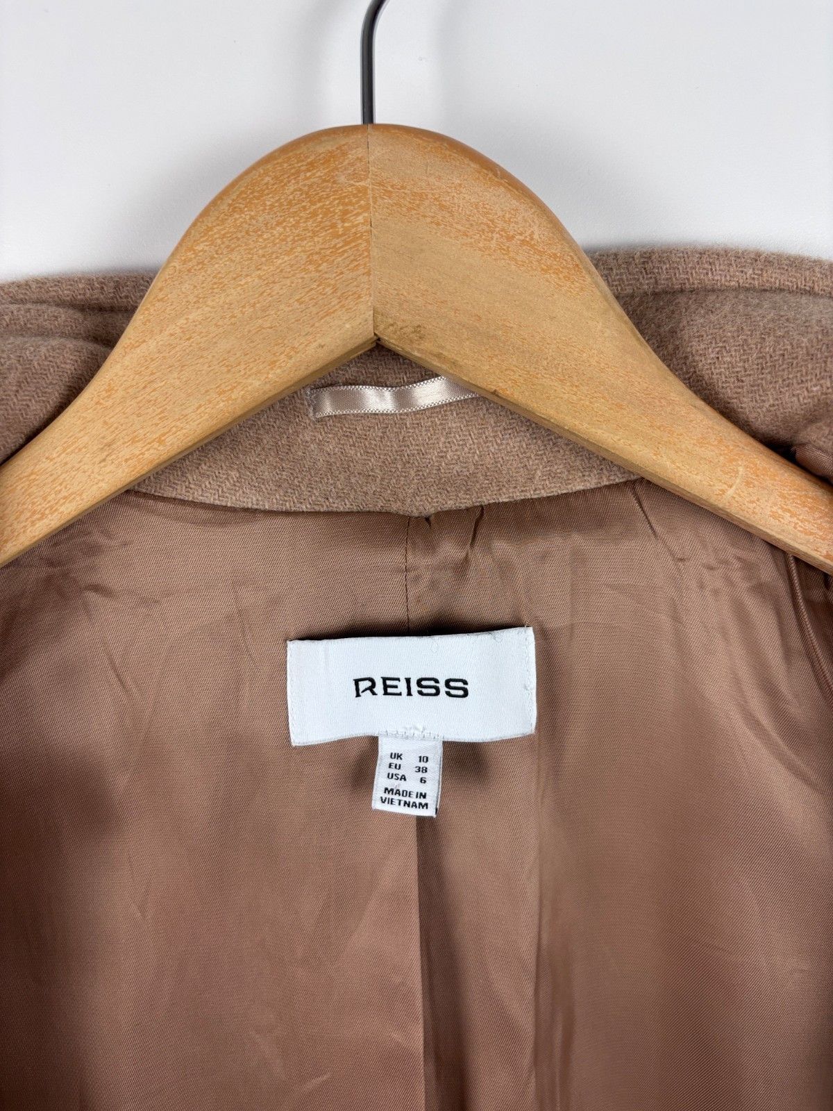 Reiss Reiss Maude Wool Blend Double Breasted Coat Camel Size US 6 Size M / US 6-8 / IT 42-44 - 8 Thumbnail