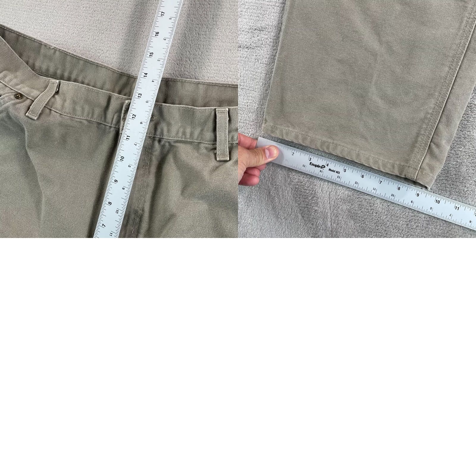 Carhartt Carhartt Utility Double Knee Washed Duck Pants Men 34x35 Grey Loose Fit WorkWear Size US 34 / EU 50 - 8 Thumbnail