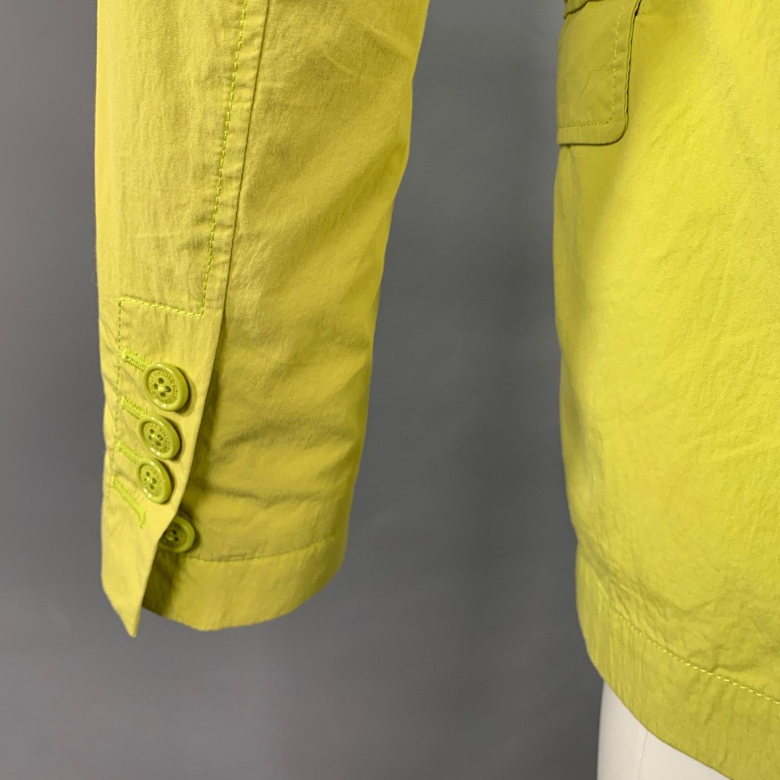 Viktor & Rolf Size 38 Yellow Cotton Blend Single Breasted Sport Coat Size 38R - 4 Thumbnail