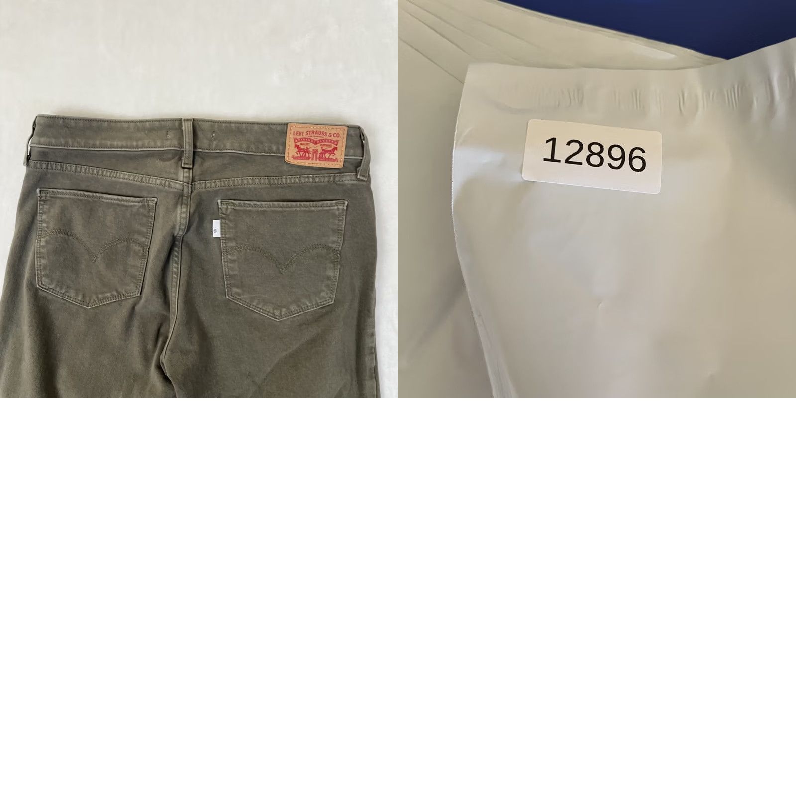 Levi's Levi's 711 Skinny Jeans Pants Women's 29 Green Mid Rise Stretch Denim Jeans Size 29" - 8 Thumbnail