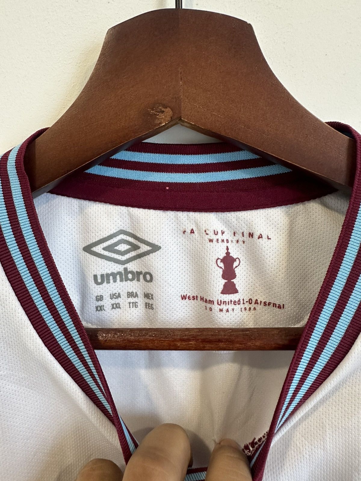 Umbro × Vintage WEST HAM UMBRO AWAY KIT Size US XL / EU 56 / 4 - 3 Thumbnail