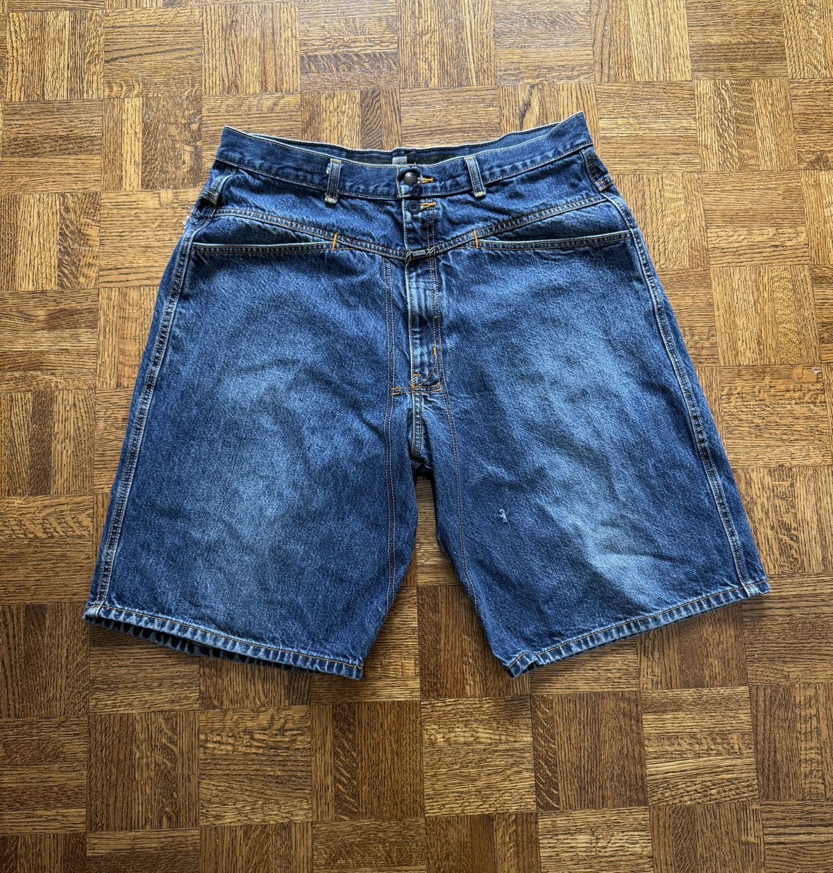 Marithe + Francois Girbaud Vintage Marithe Francois Girbaud Denim Jean Shorts Jorts Size US 36 / EU 52 - 1 Thumbnail