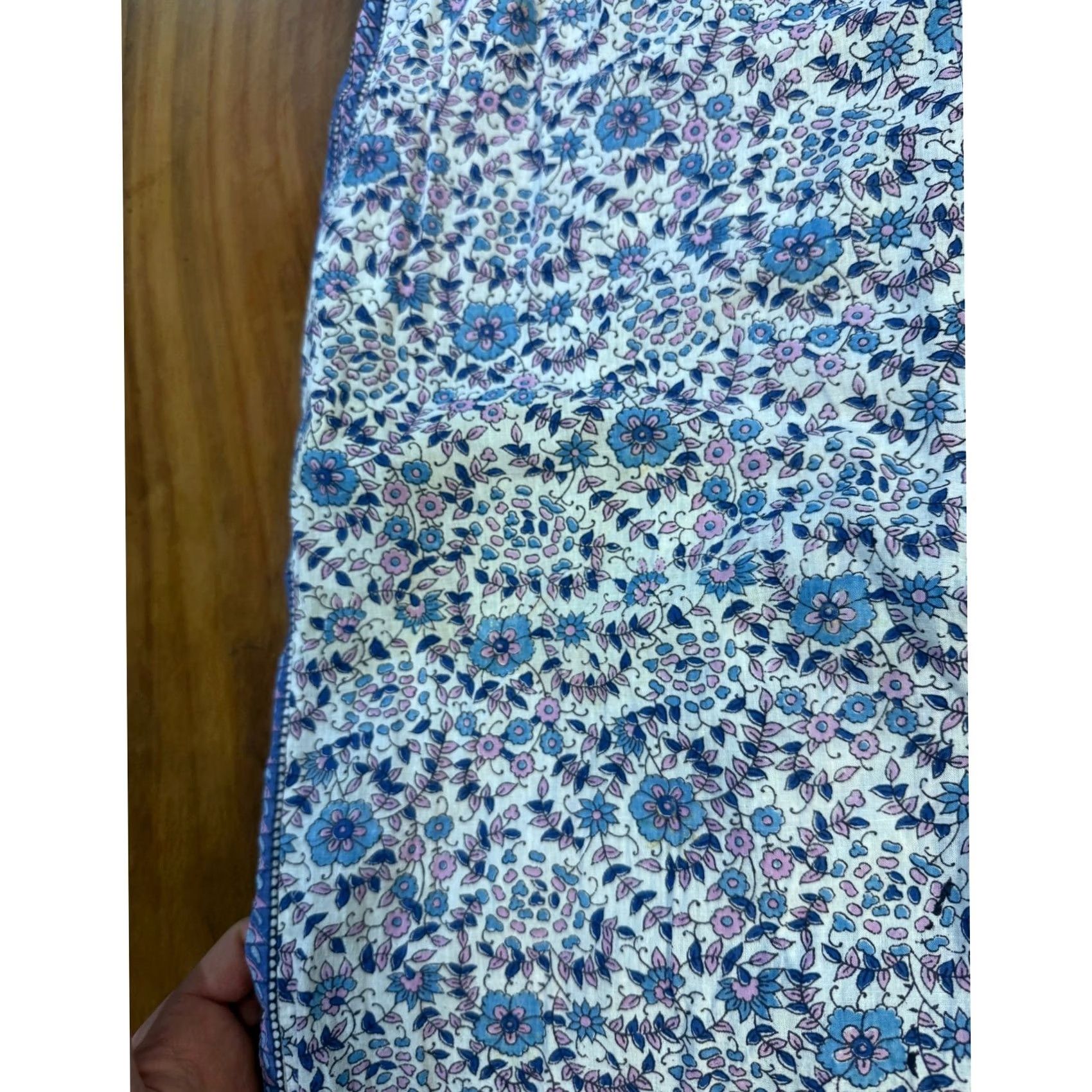 Vintage VINTAGE Starina India Jumpsuit Boho 1970s Blue Cotton L Women's Size 36" / US 14 / IT 50 - 3 Thumbnail