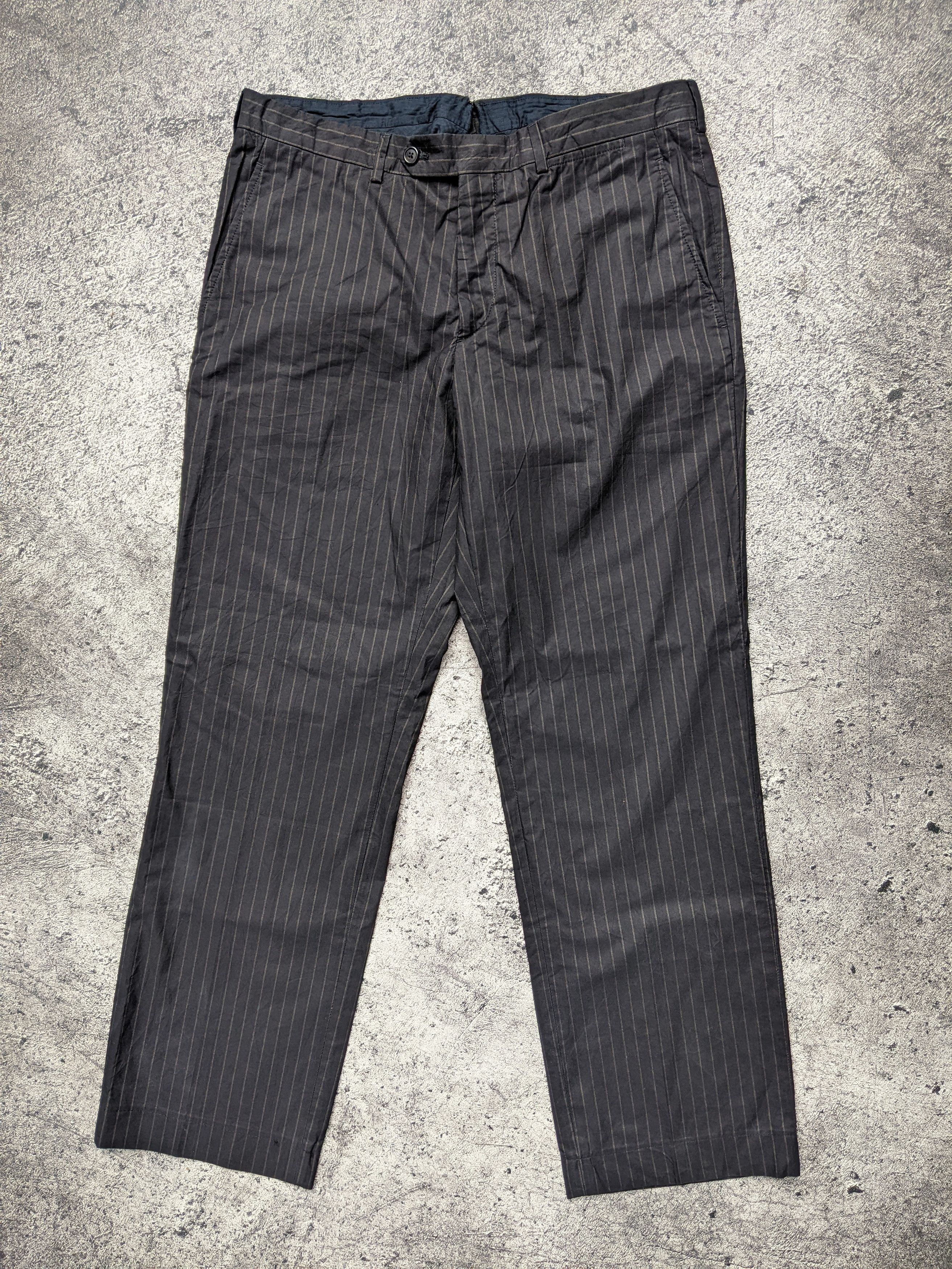 Prada Prada Pinstripe Tailored Pants Navy Size US 34 / EU 50 - 1 Thumbnail