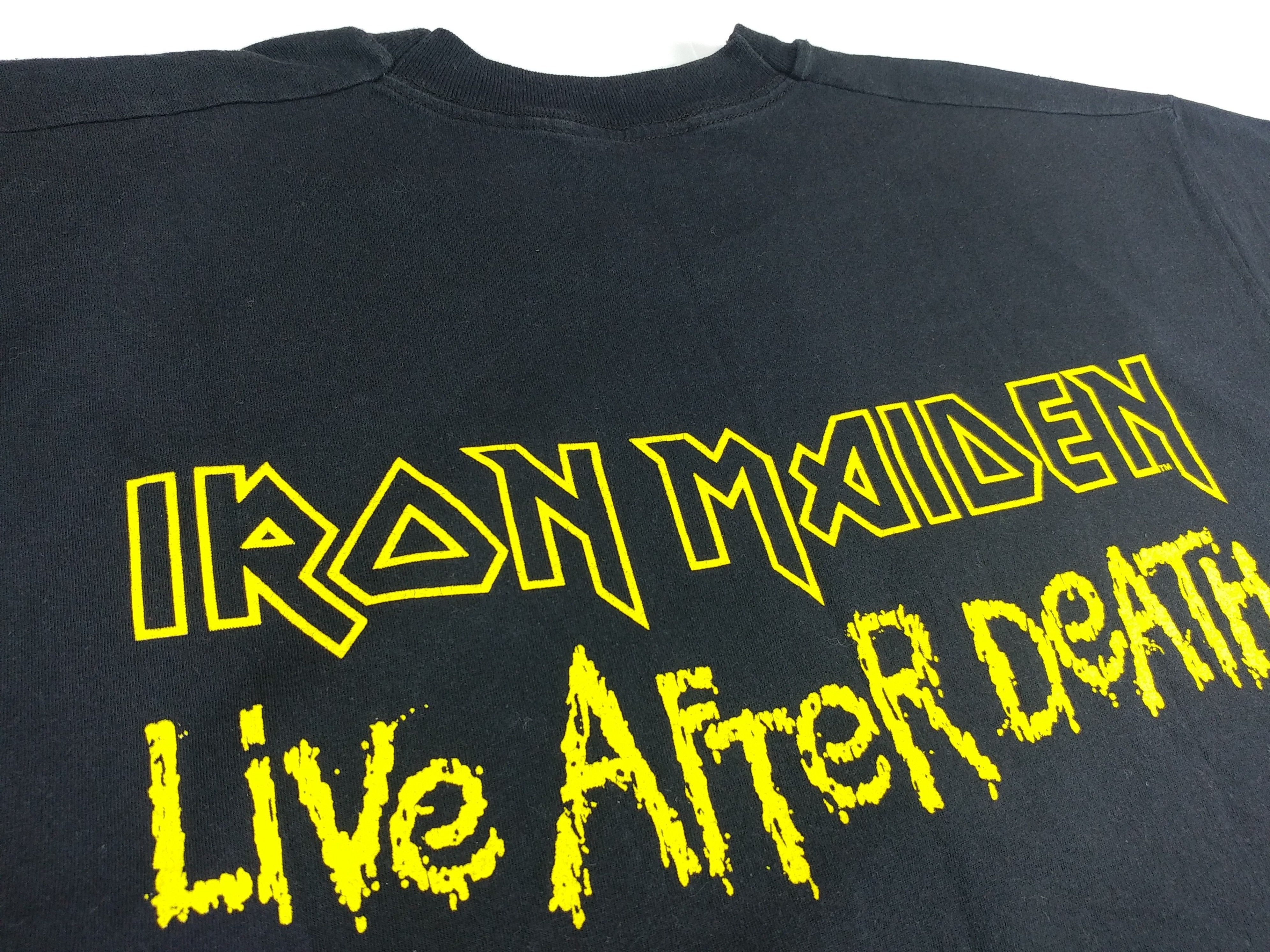 Vintage Vintage Iron Maiden T-Shirt 1985 Live After Death Tour, XL Size US XL / EU 56 / 4 - 16 Thumbnail