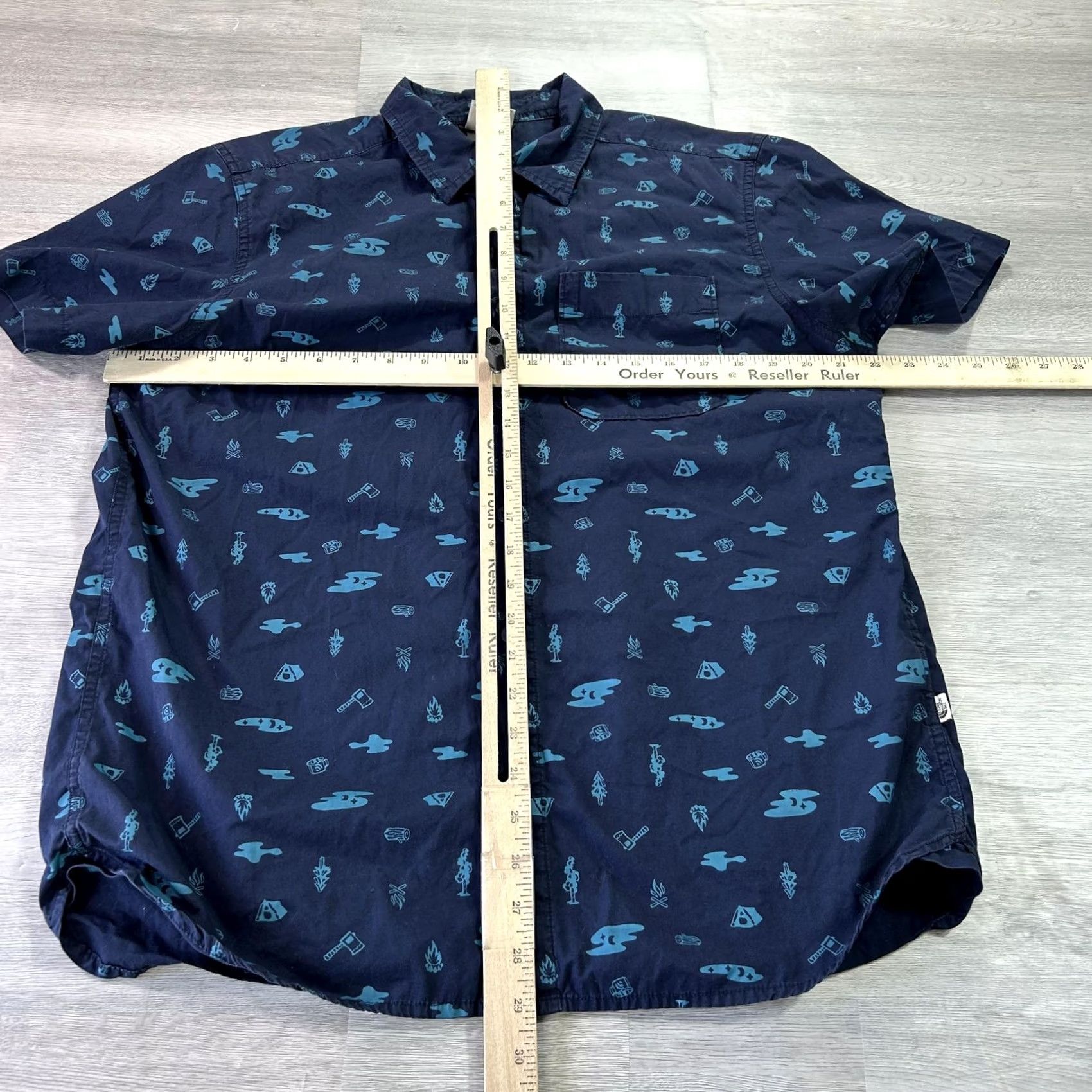 The North Face The North Face Shirt Mens Large Blue Camping Short Sleeve Button Up Outdoor Size US L / EU 52-54 / 3 - 5 Thumbnail