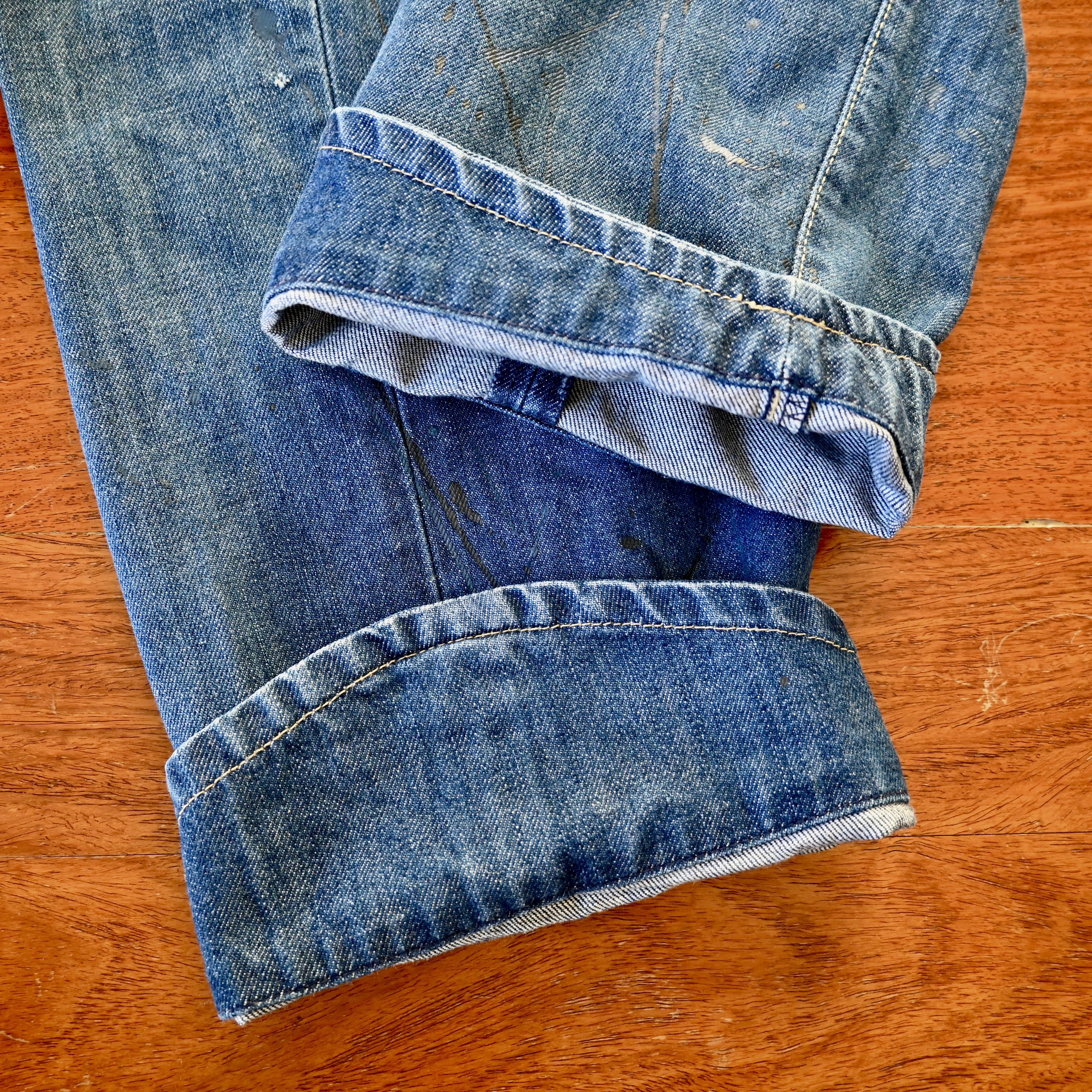 Levi's RARE, 2000s Levi's Europe 3D cut painted jeans, 30 x 32 Size US 30 / EU 46 - 19 Thumbnail