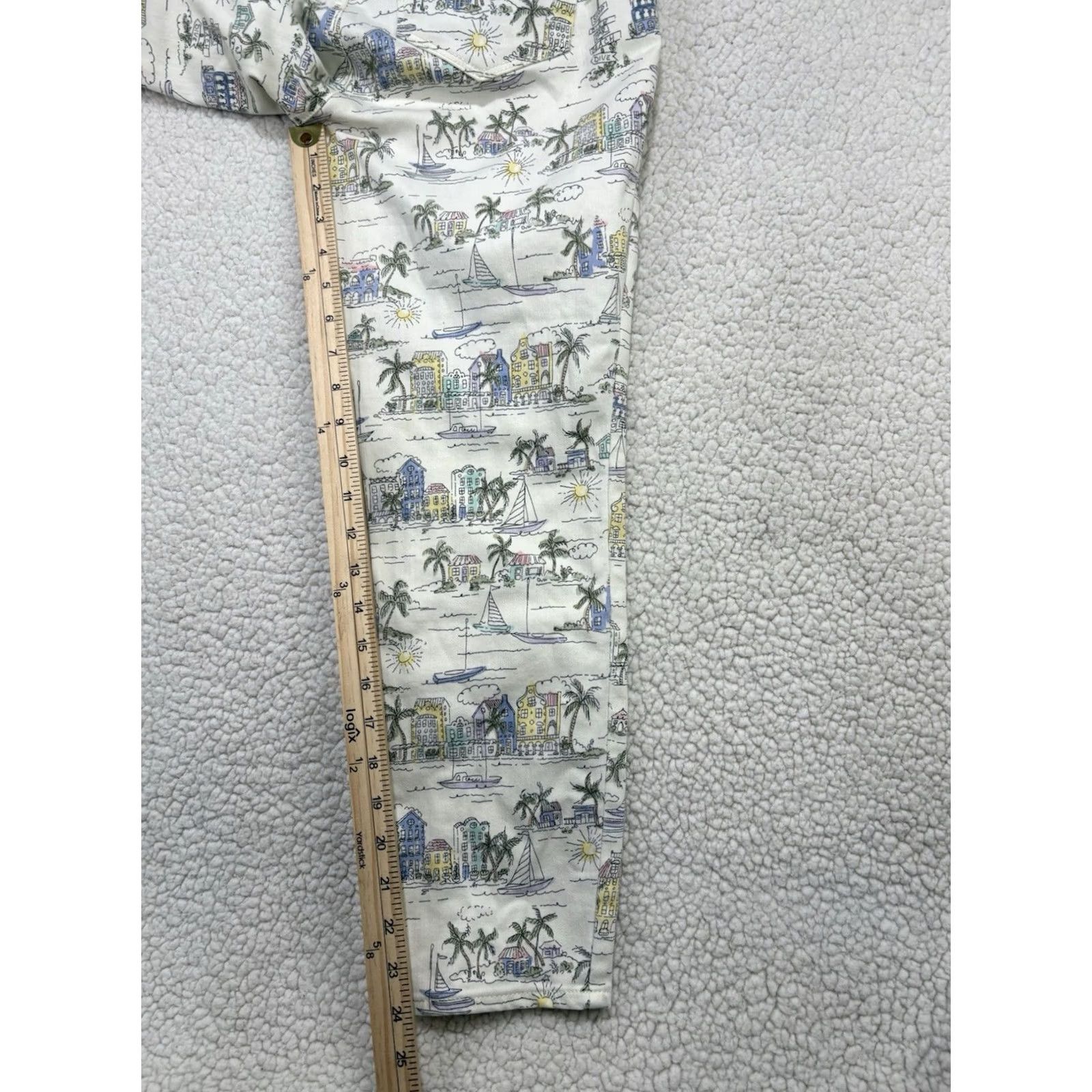 Talbots Talbots Pants - Talbots Jegging Beach Crop Paisley 6 Women Multicolor Tapered Stretch Pockets Regular Size 28" / US 6 / IT 42 - 6 Thumbnail