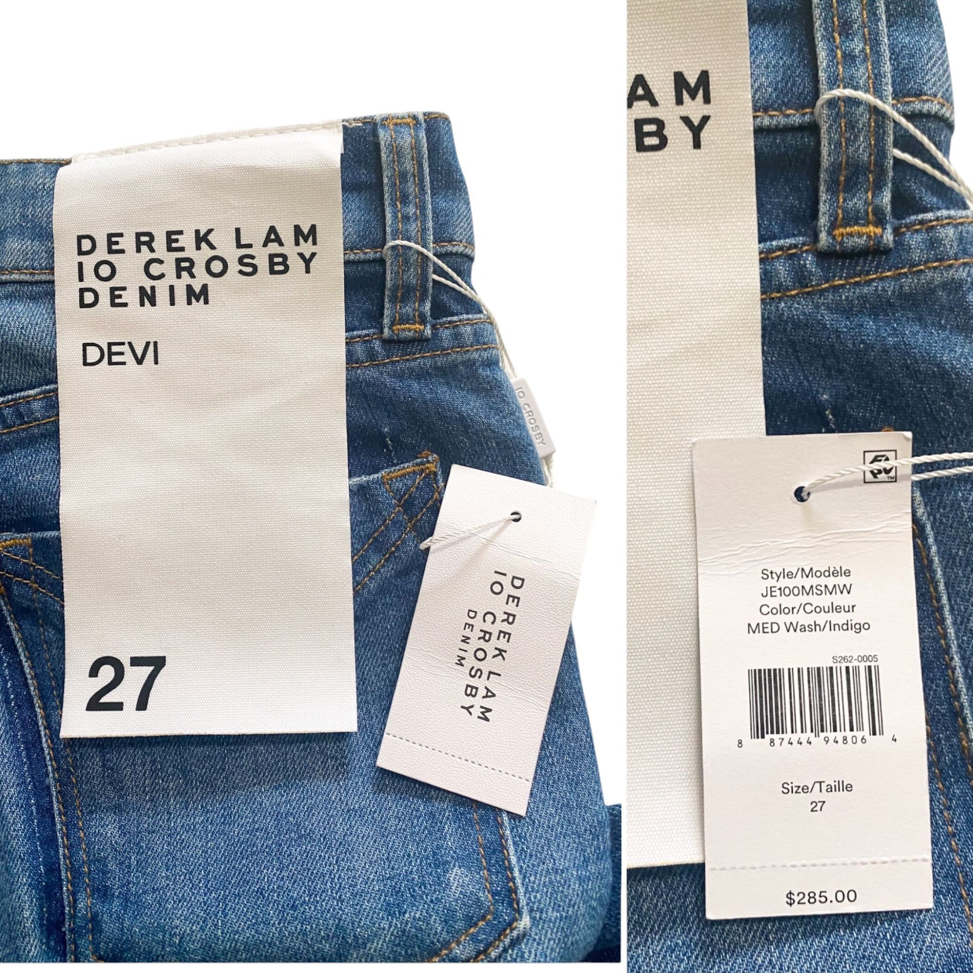 Derek Lam 10 Crosby Derek Lam 10 Crosby Mid Rise Authentic Devi Skinny Blue Jean Size 27" / US 4 / IT 40 - 5 Thumbnail