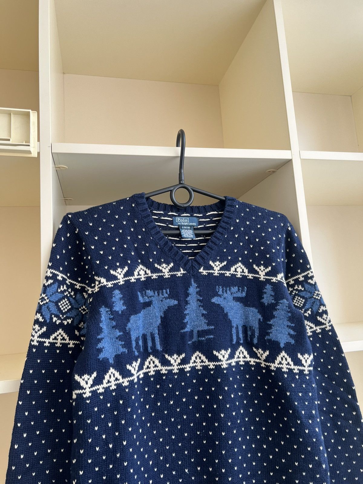 Polo Ralph Lauren Vintage Polo Ralph Lauren Knit Sweater Moose RARE Size XS Size US XS / EU 42 / 0 - 3 Thumbnail