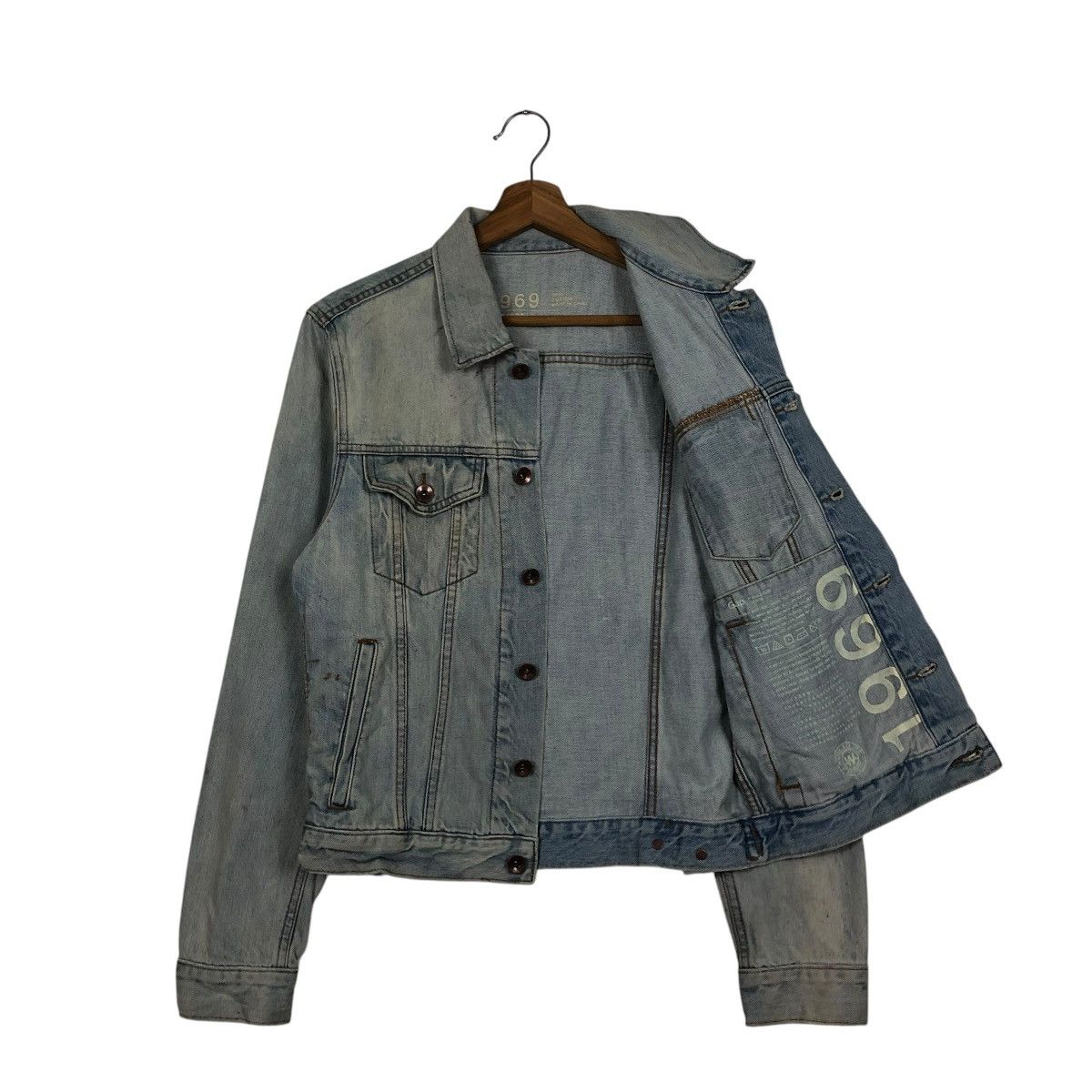 Japanese Brand 🔥VINTAGE CROPPED TRUCKER DENIM JACKET GAP Size US XS / EU 42 / 0 - 13 Thumbnail
