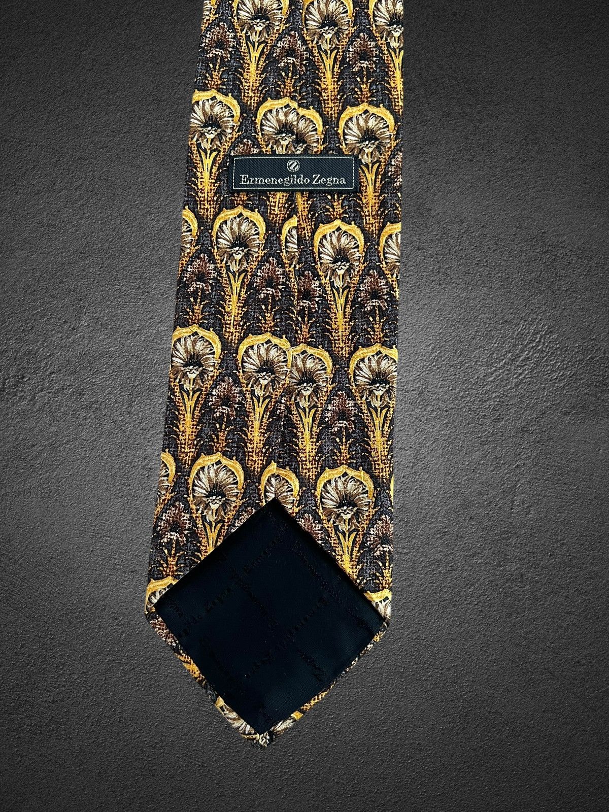 Ermenegildo Zegna Ermenegildo Zegna 100% Silk Tie – Italian Designer Size ONE SIZE - 8 Thumbnail