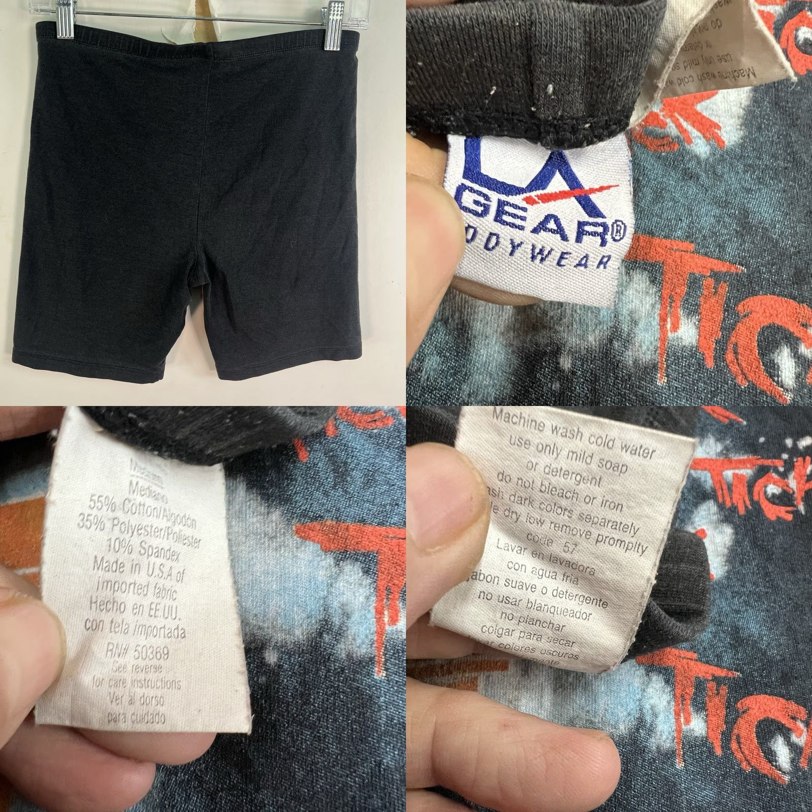 La Gear La Gear Gravity Challenge Crop Top Shorts 2 piece Set XL Black US Made Size XL / US 12-14 / IT 48-50 - 8 Thumbnail