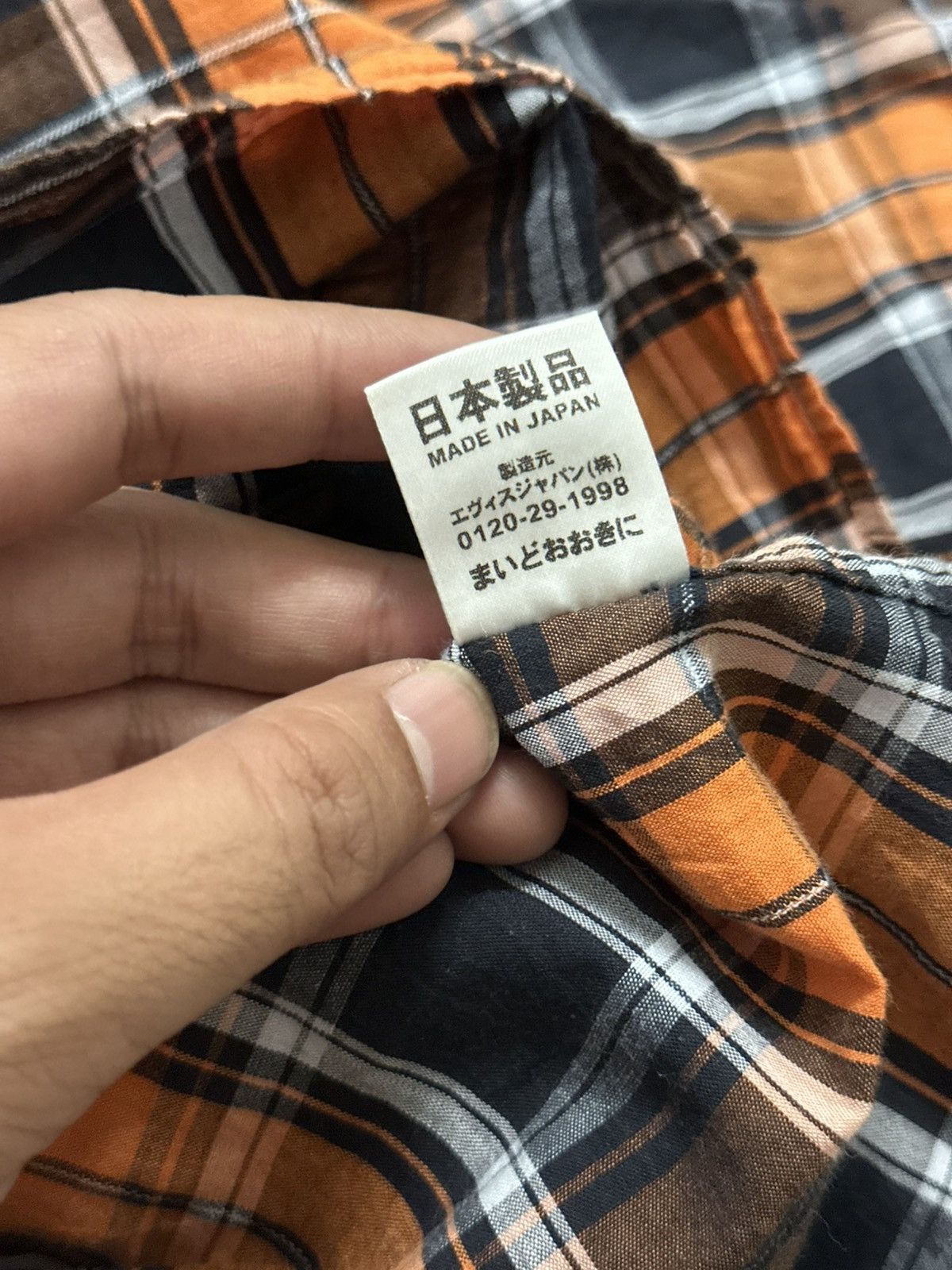 Evisu Evisu Yamane Half Button Up Shirt Made in Japan Size US M / EU 48-50 / 2 - 16 Thumbnail