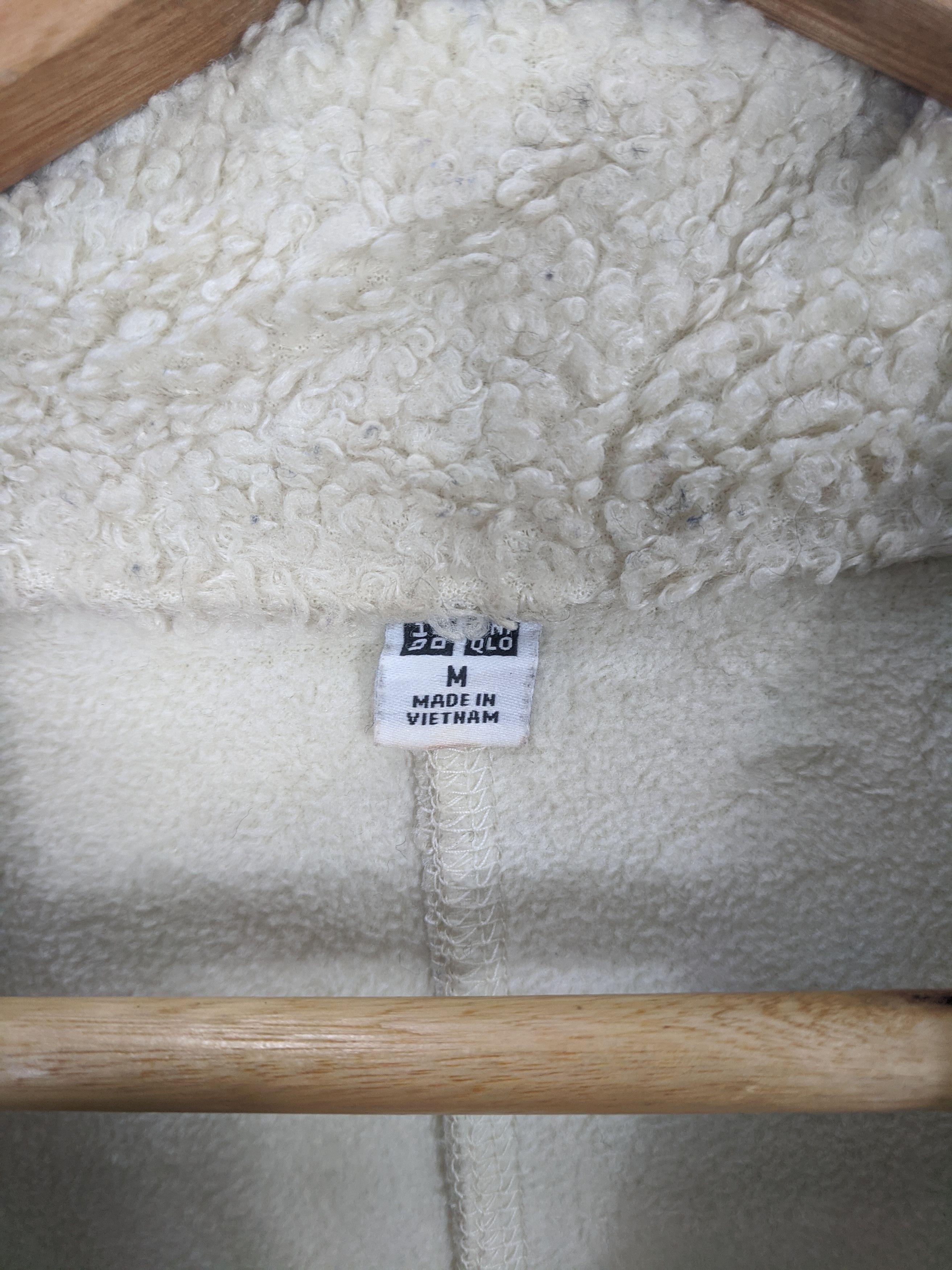 If Six Was Nine Vintage Uniqlo Fleece Blazer Coat J0354 Size 38S - 7 Thumbnail