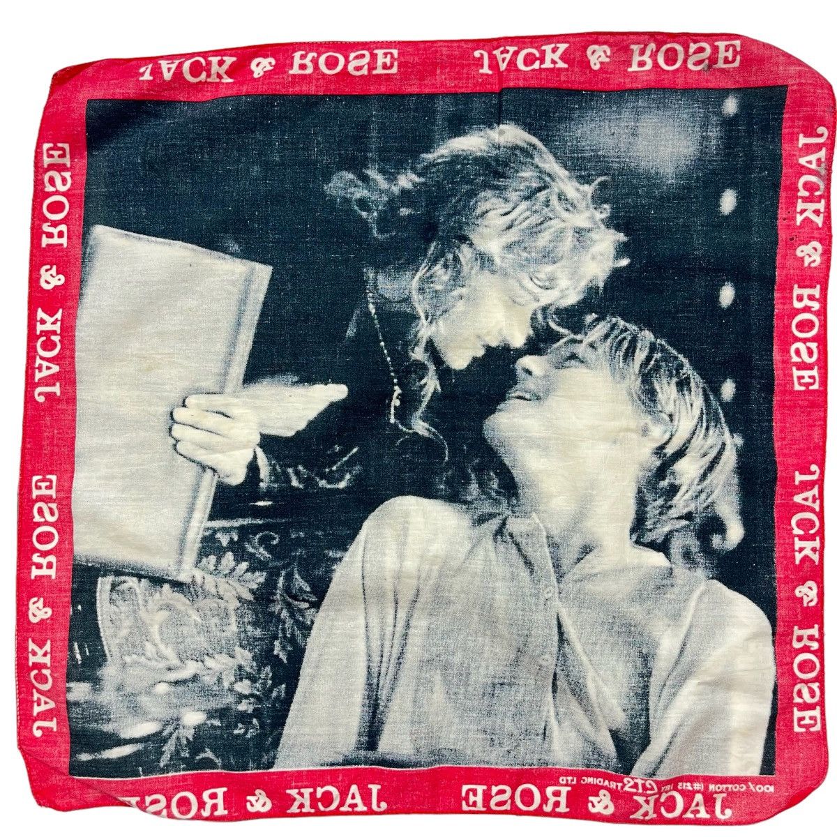 Vintage Vintage 90s Titanic Jack & Rose Bandana Rare!! Size ONE SIZE - 3 Thumbnail
