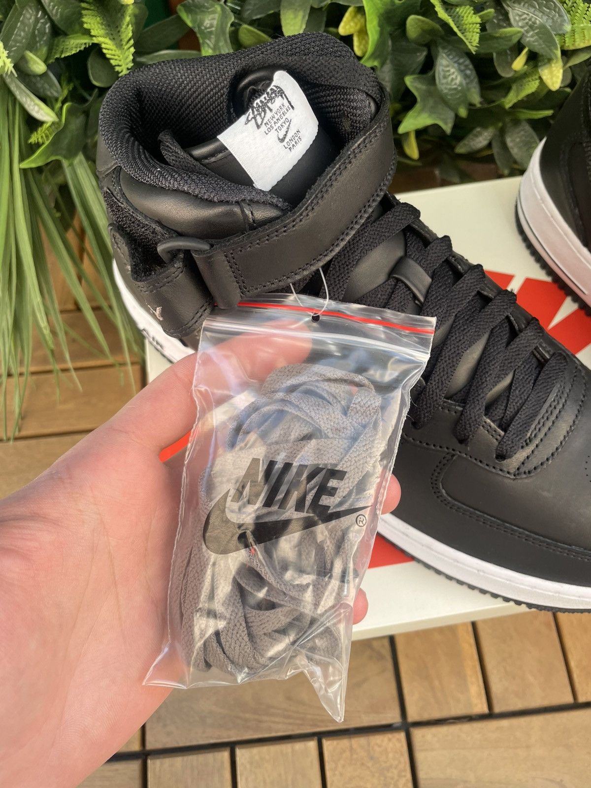 Nike × Stussy Nike x Stüssy Air Force 1 Mid "Black Snakeskin" Size US 9.5 / EU 42-43 - 5 Thumbnail