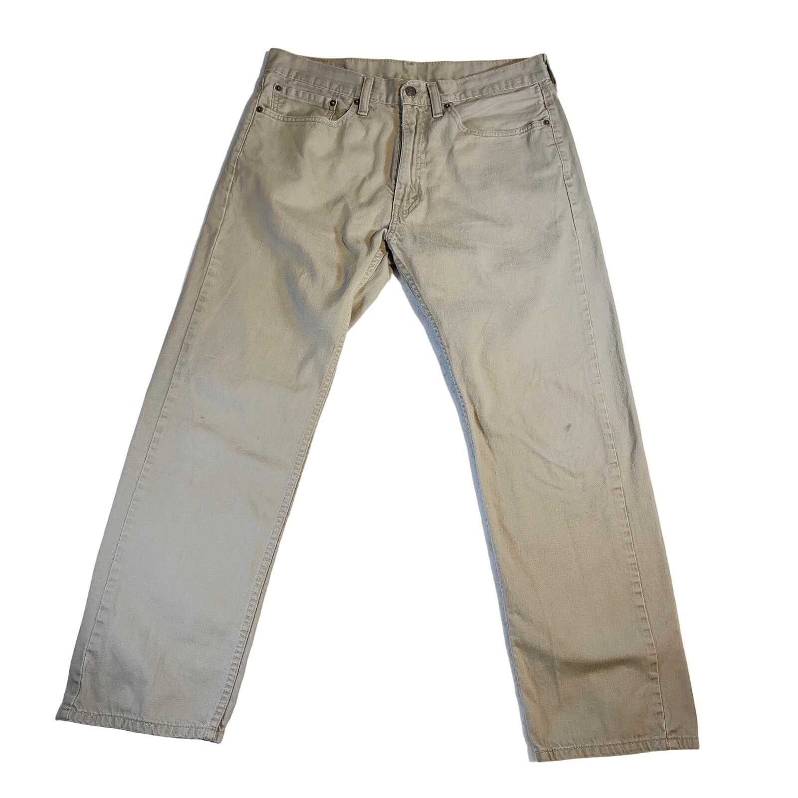 Levi's Levi's 505 Jeans Men 34W x 30L Brown Straight Leg 00505-0718 Size US 34 / EU 50 - 1 Thumbnail