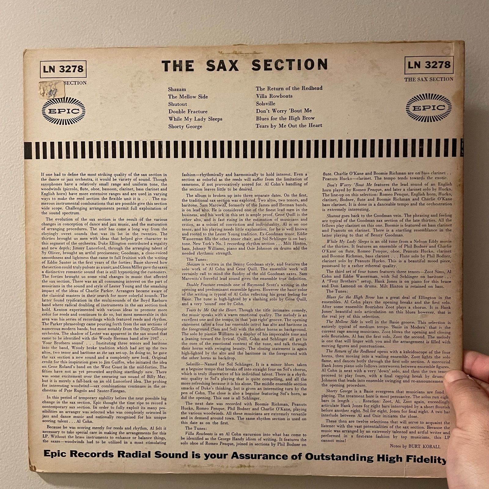Other Al Cohn - The Sax Section LP vintage vinyl record cool jazz Size ONE SIZE - 2 Thumbnail