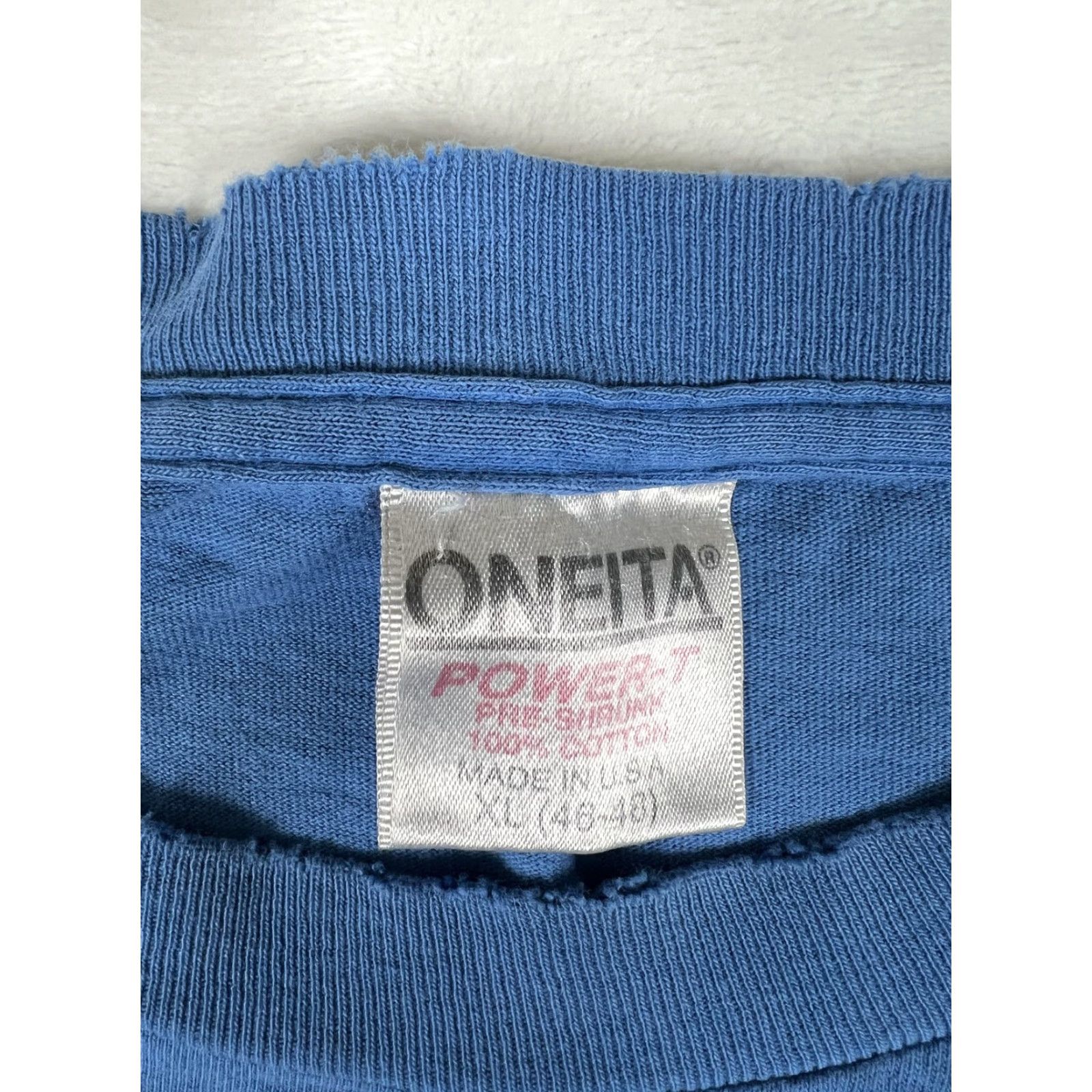 Vintage VINTAGE Oneita Shirt Mens XL Blue PD San Francisco Graphic Made USA 90s Size US XL / EU 56 / 4 - 4 Thumbnail