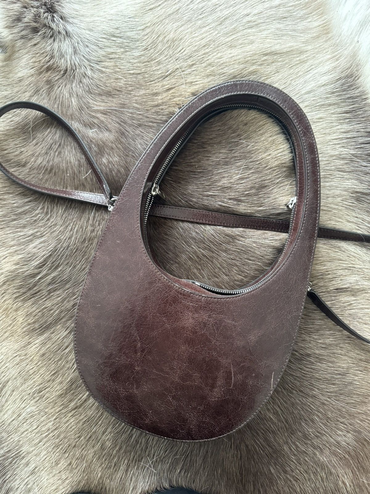 Coperni COPERNI Brown Swipe Crossbody Bag Size ONE SIZE - 5 Thumbnail