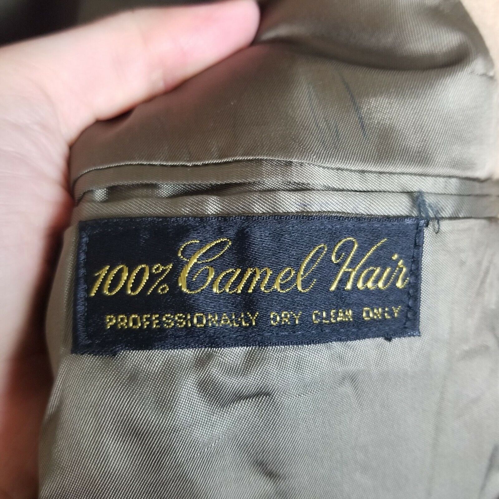 Hart Schaffner Marx Vintage Hart Schaffner & Marx Camel Hair Blazer Sport Coat Size 42R - 7 Thumbnail