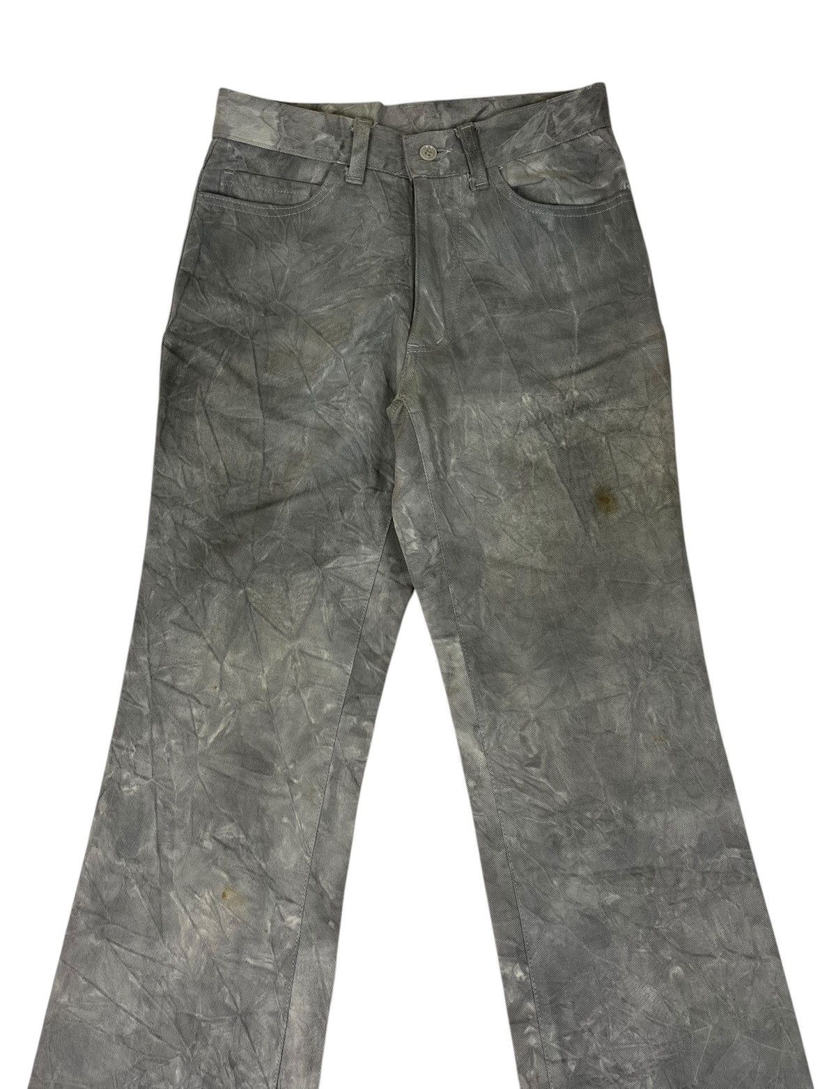 Japanese Brand Flare Japanese Brand A.S.M Grey Marble Pants Size US 27 - 3 Thumbnail