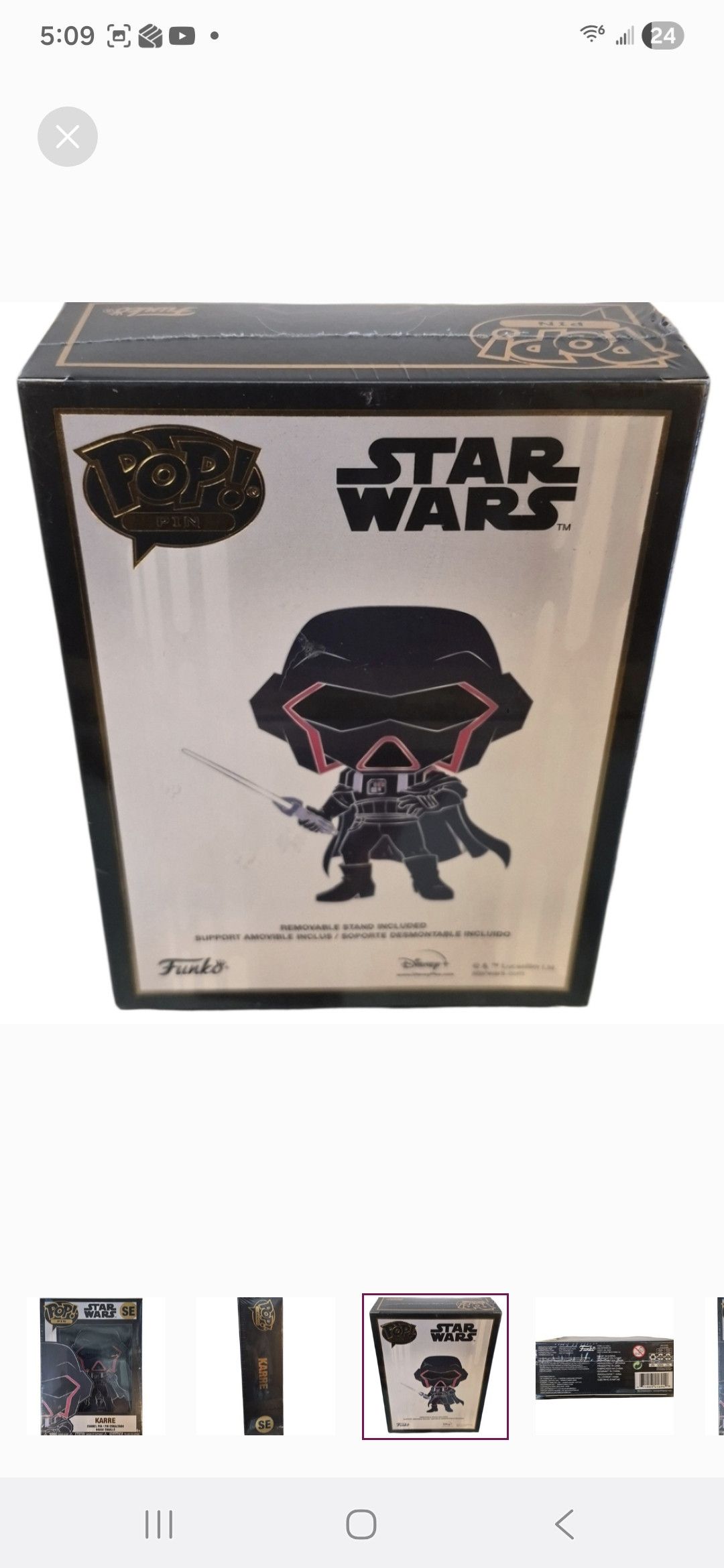 Other Funko × Star Wars POP PIN Karre Enamel Pin Size ONE SIZE - 2 Thumbnail