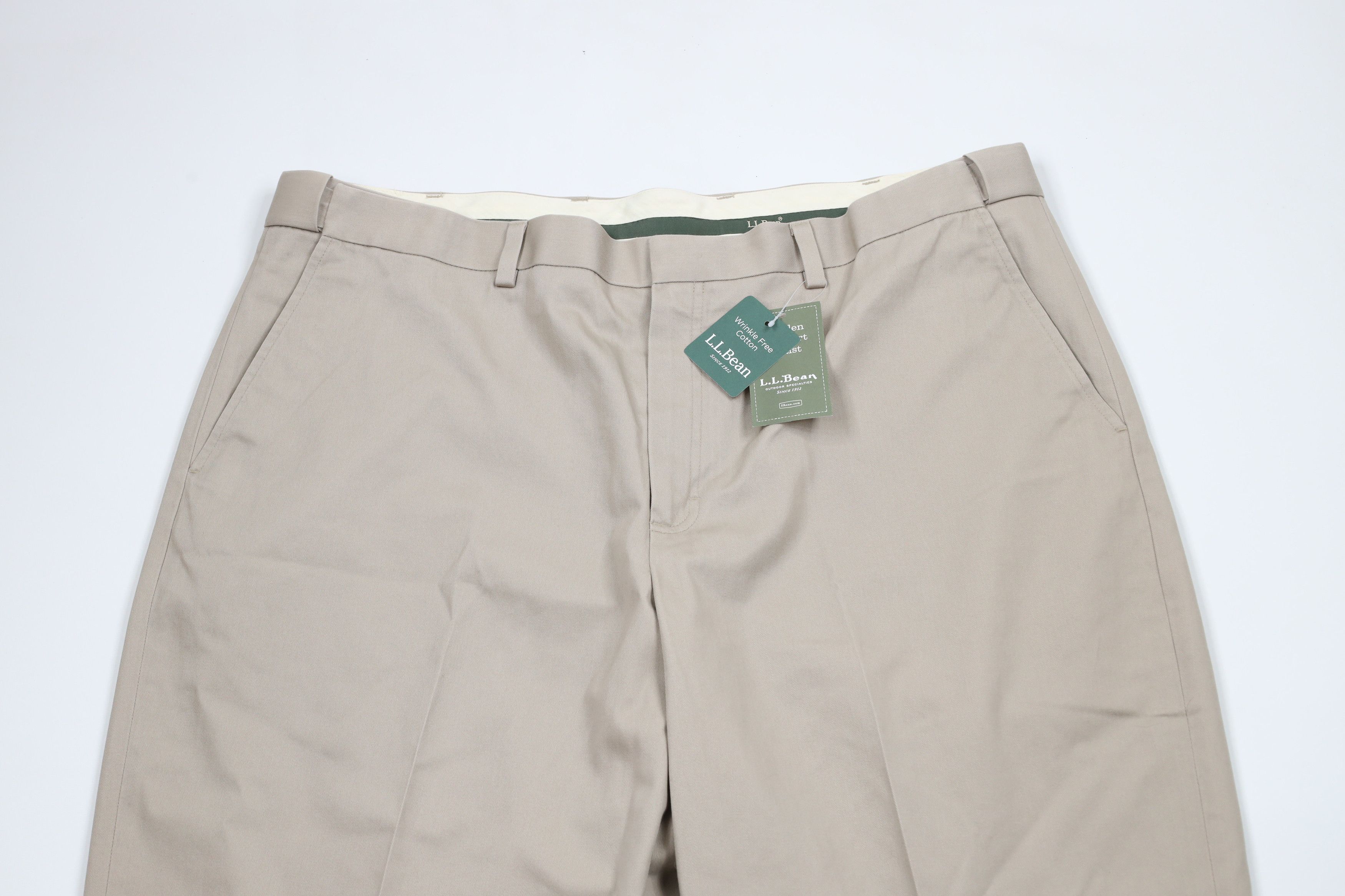 L.L. Bean × Vintage Deadstock Vintage LL Bean Chino Pants Trousers Khaki Cotton Size US 42 / EU 58 - 2 Thumbnail