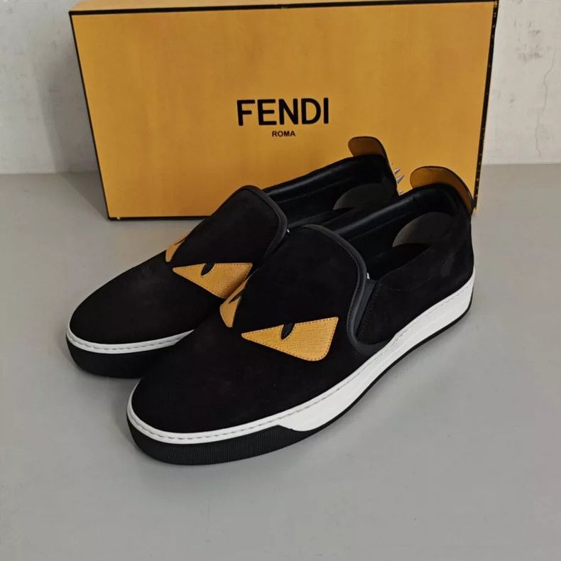 Fendi Fendi small monster suede studded fashion sports casual sh Size US 8 / EU 41 - 1 Thumbnail