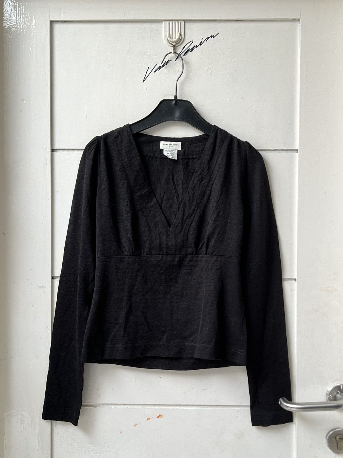 Dries Van Noten Dries Van Noten Black Tops Size US XS / EU 42 / 0 - 9 Thumbnail