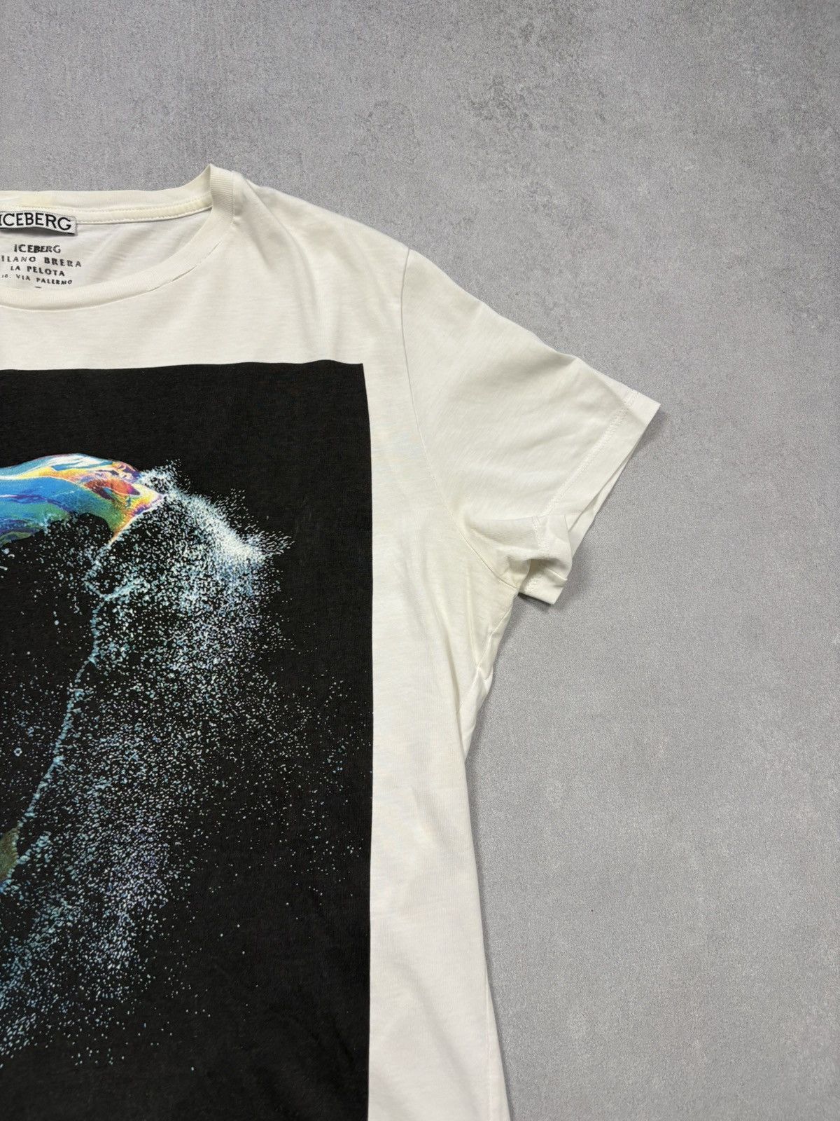 Iceberg Iceberg Logo Graphic T-Shirt White Made in Bulgaria Size M Size US M / EU 48-50 / 2 - 2 Thumbnail