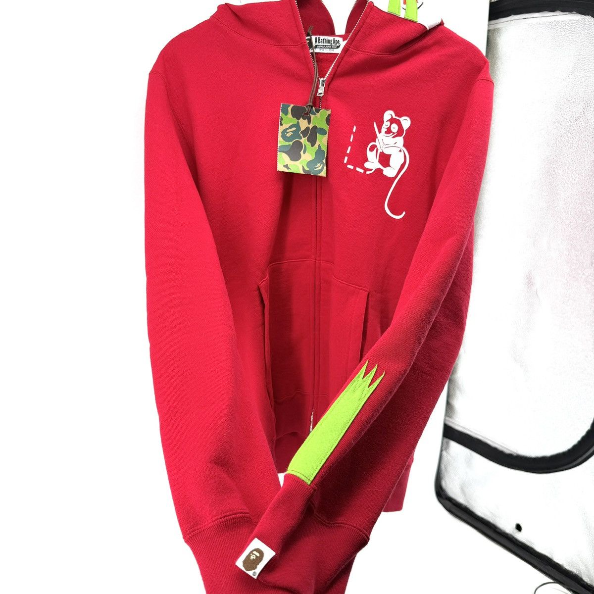 Bape Bape Panda Shark Zip Up Hoodie Size Medium Size US L / EU 52-54 / 3 - 3 Thumbnail