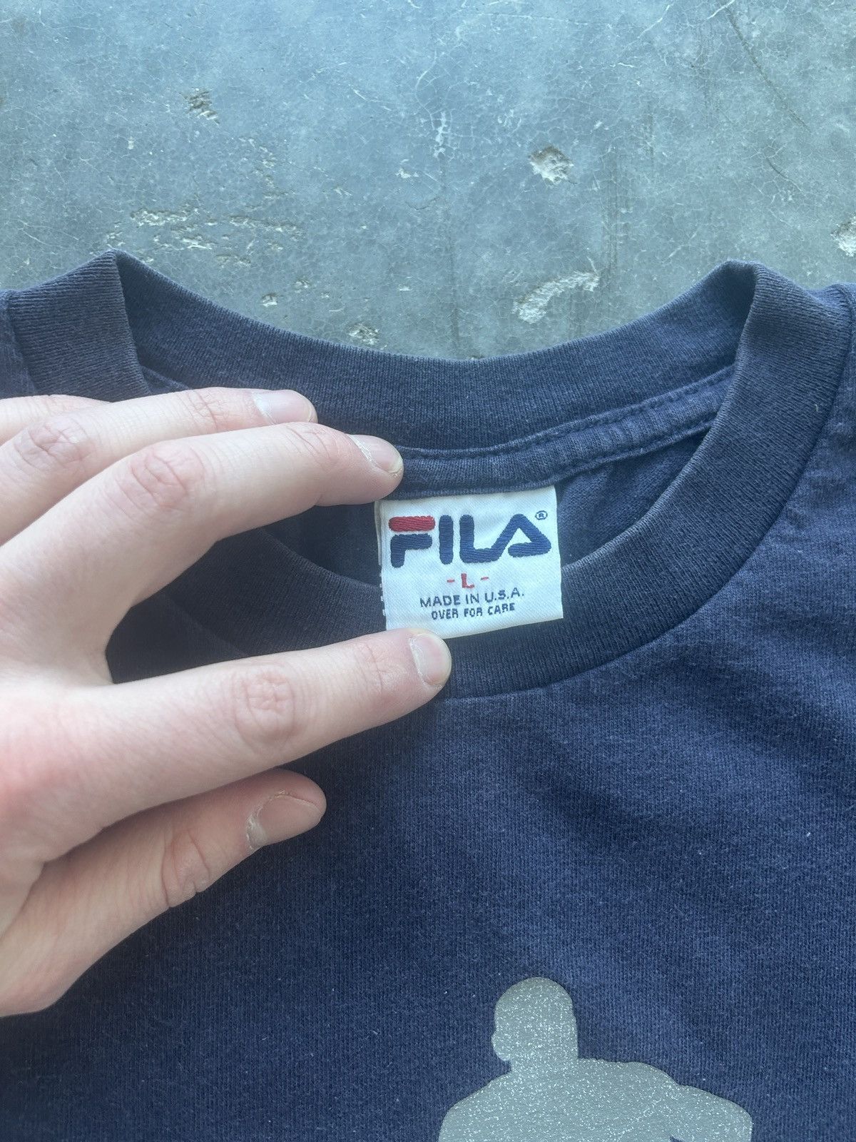 Fila × Vintage Vintage 90a Fila Grant Hill Graphic Tee Size US L / EU 52-54 / 3 - 3 Thumbnail