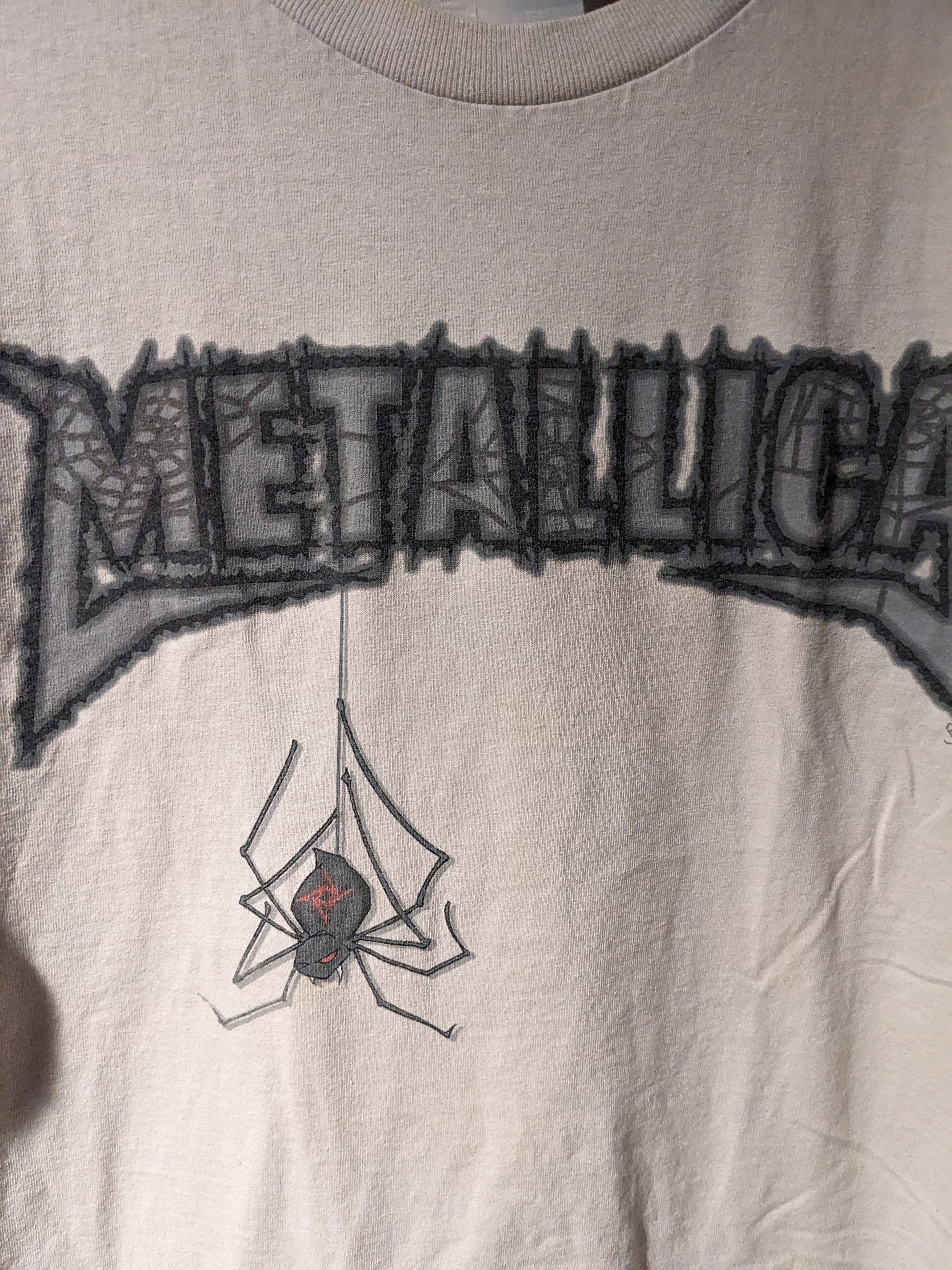Band Tees × Vintage Vintage Y2K Metallica Spider Web Band Tour Large T-Shirt Size US L / EU 52-54 / 3 - 2 Thumbnail